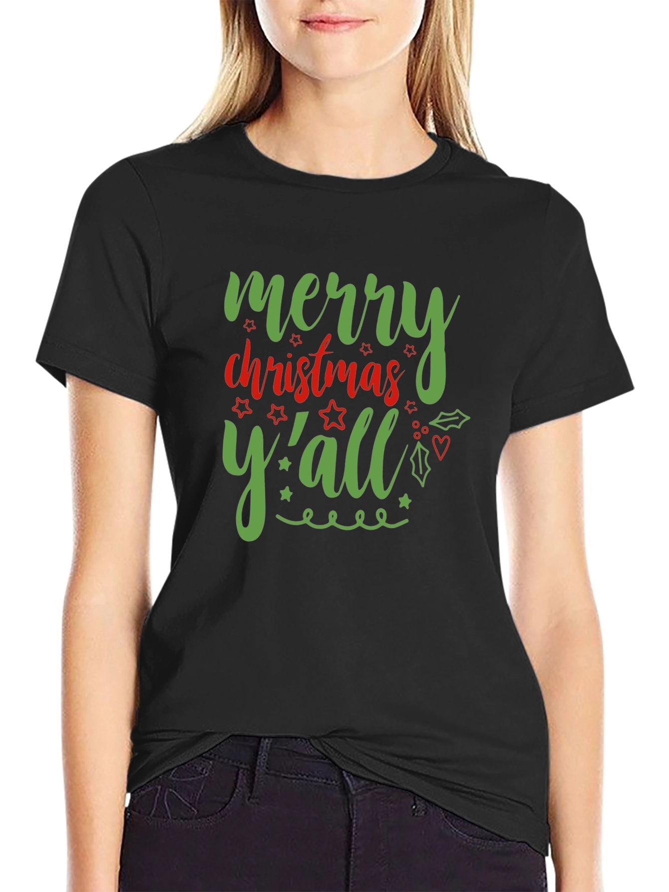 Merry Christmas Yall Graphic T-Shirt