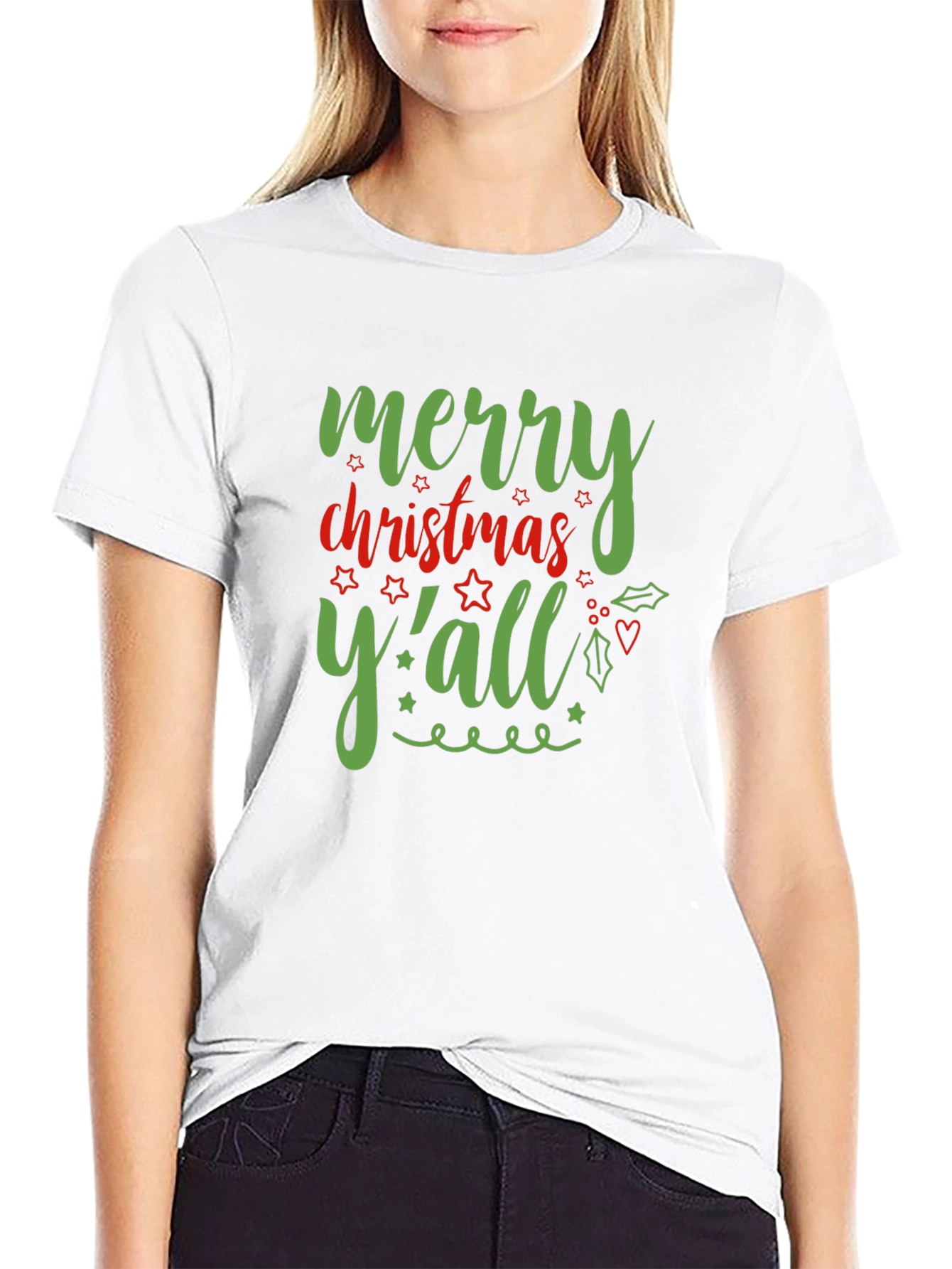 Merry Christmas Yall Graphic T-Shirt