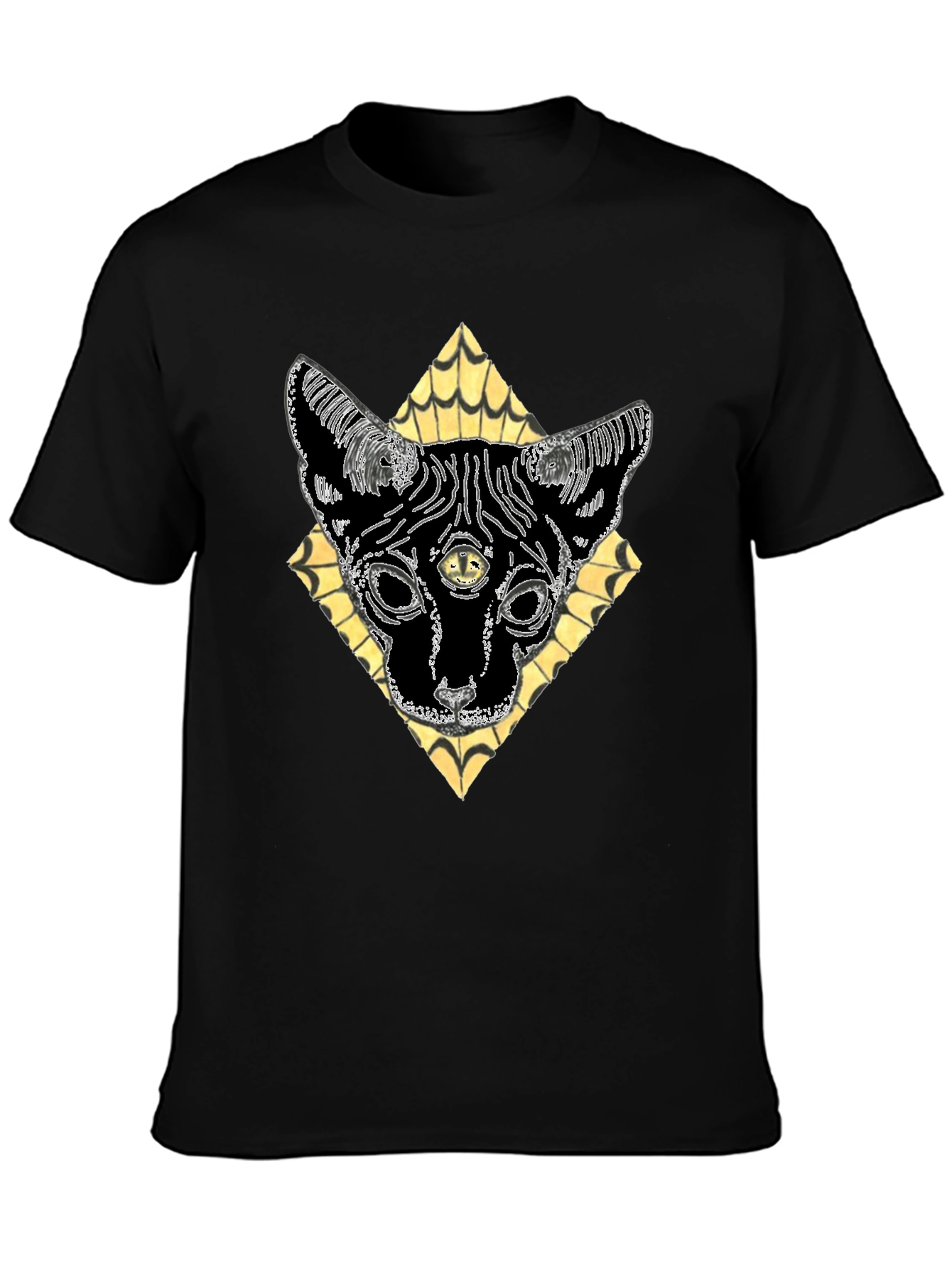 Mystic Cat T-Shirt - Third Eye Feline Design