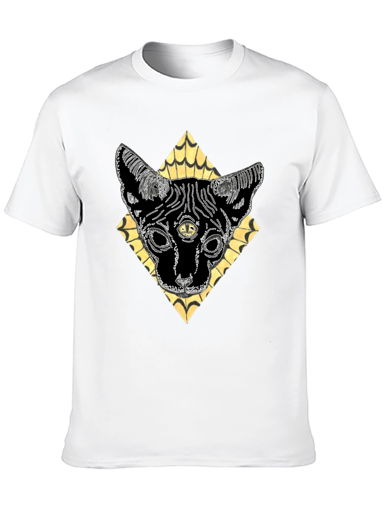 Mystic Cat T-Shirt - Third Eye Feline Design