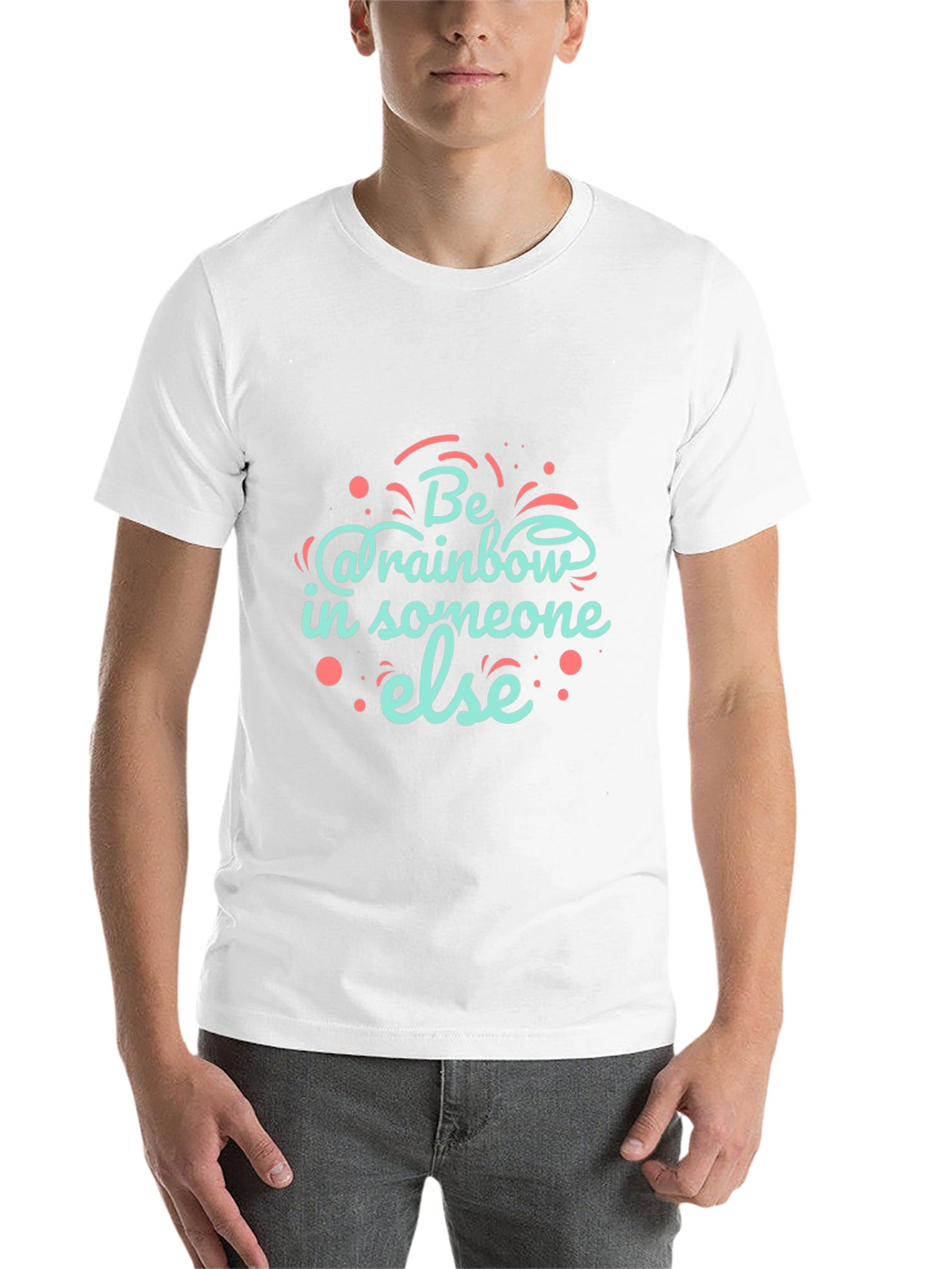 Be a Rainbow Graphic T-Shirt - Positive Vibes
