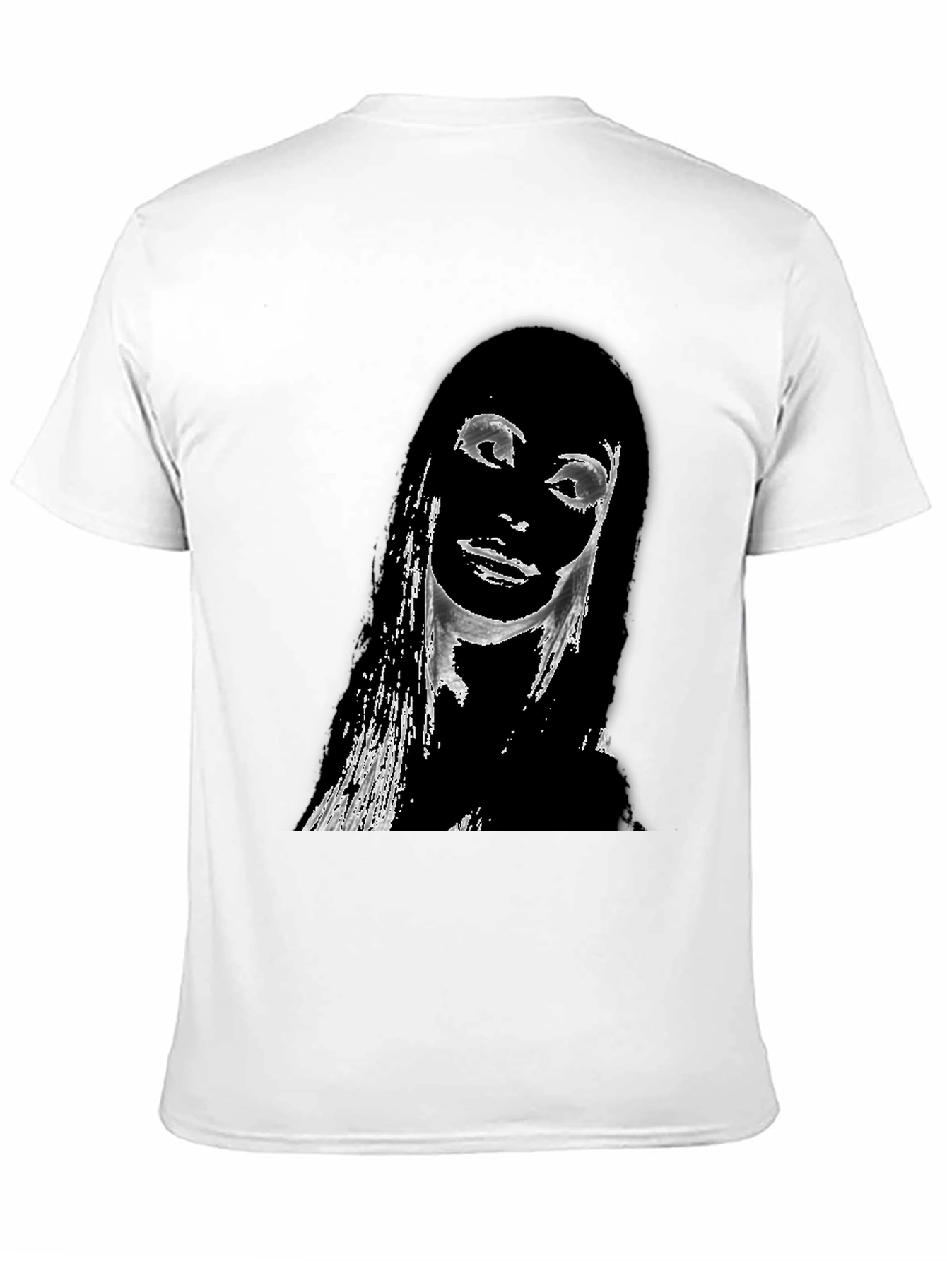 Edgy Portrait Graphic T-Shirt - Unisex Black Tee