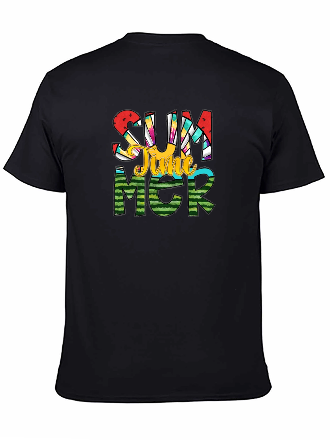 Summer Time Graphic Tee - Black