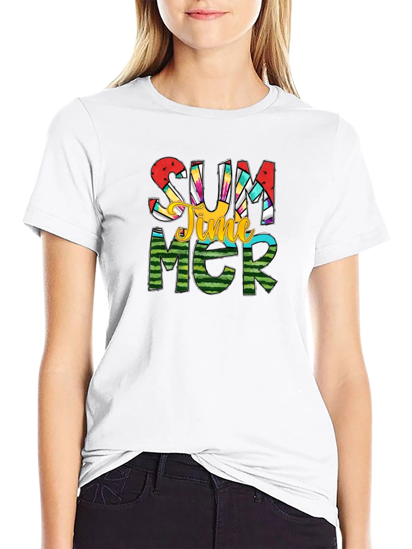 Summer Time Graphic Tee - Black