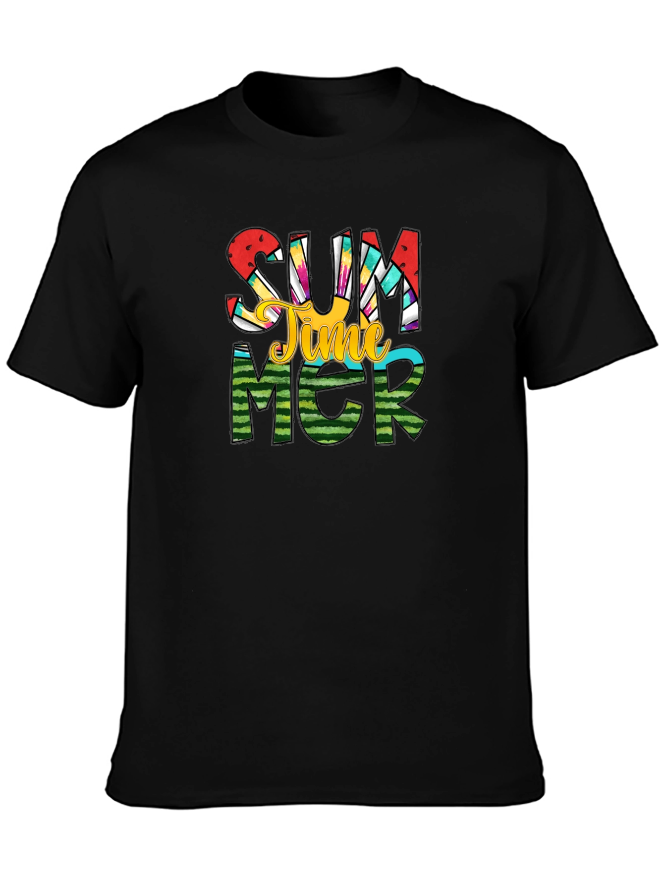 Summer Time Graphic Tee - Black