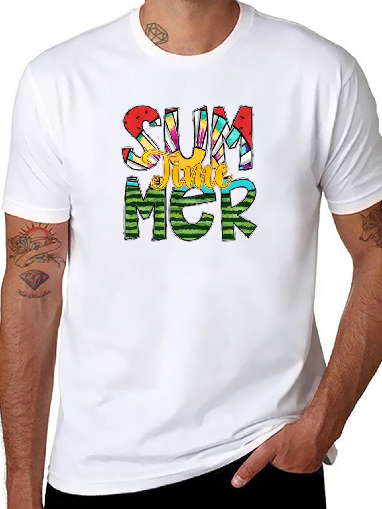 Summer Time Graphic Tee - Black