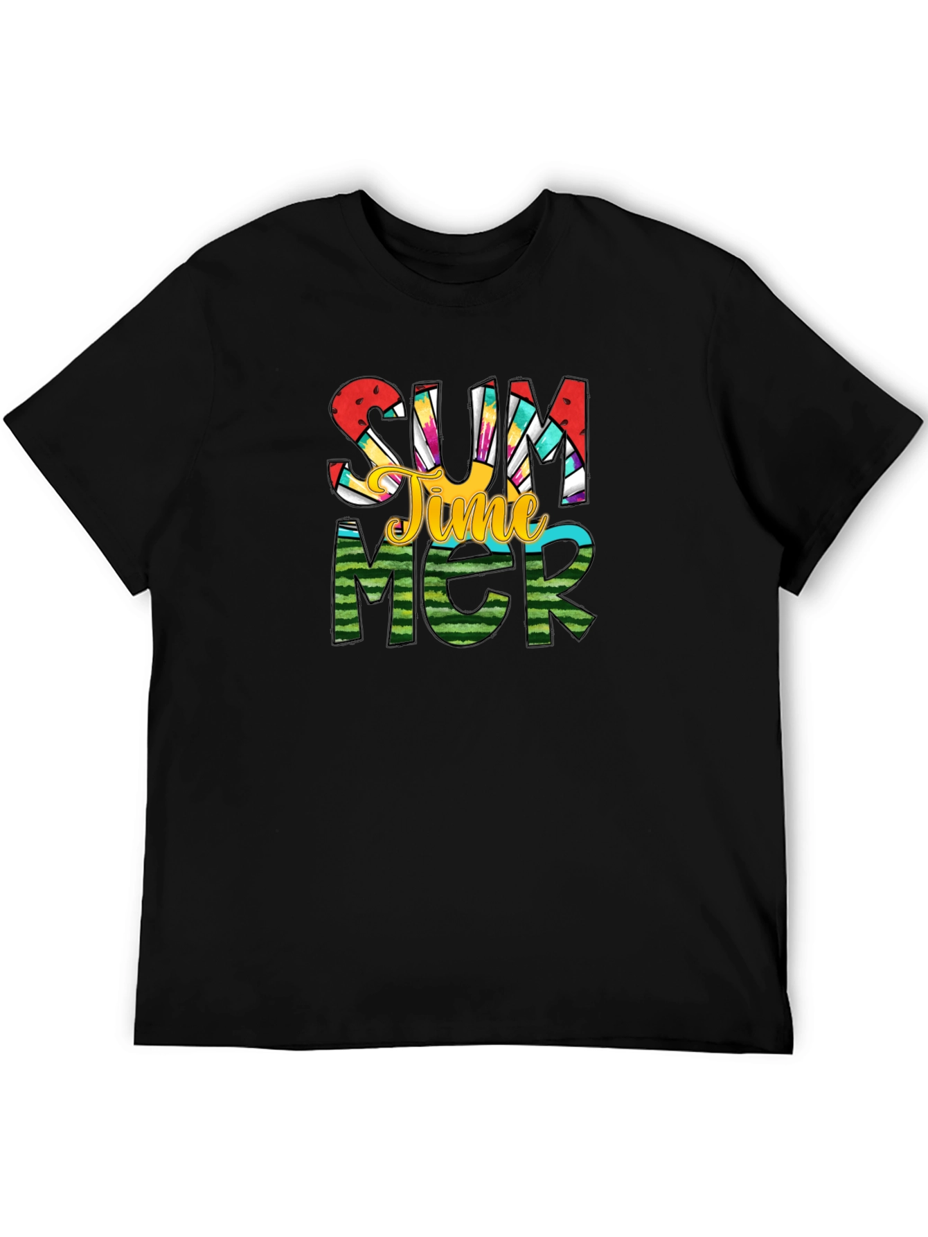 Summer Time Graphic Tee - Black