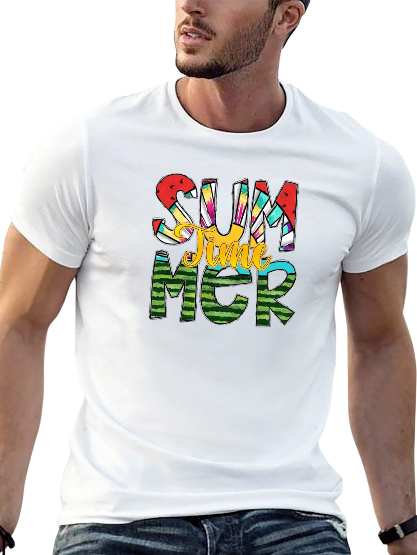Summer Time Graphic Tee - Black