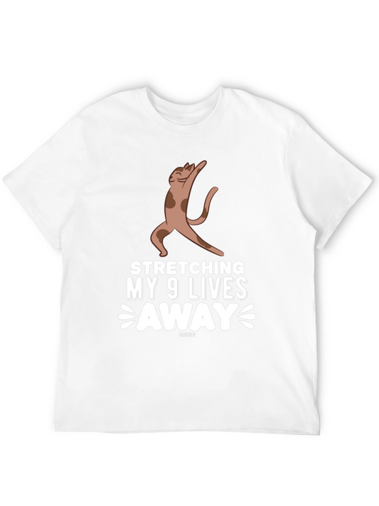 Stretching My 9 Lives Away Cat T-Shirt