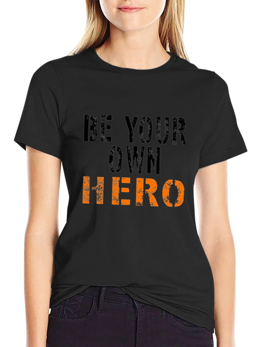 Be Your Own Hero Mens Black T-Shirt