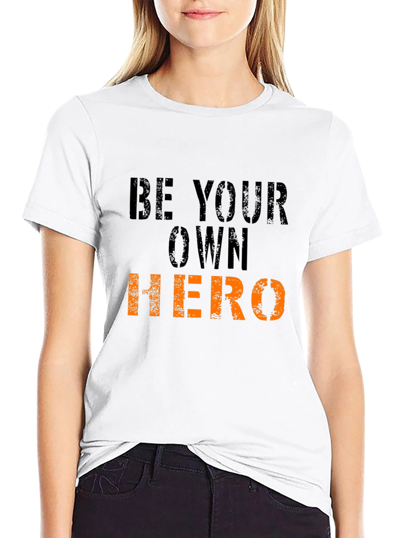 Be Your Own Hero Mens Black T-Shirt