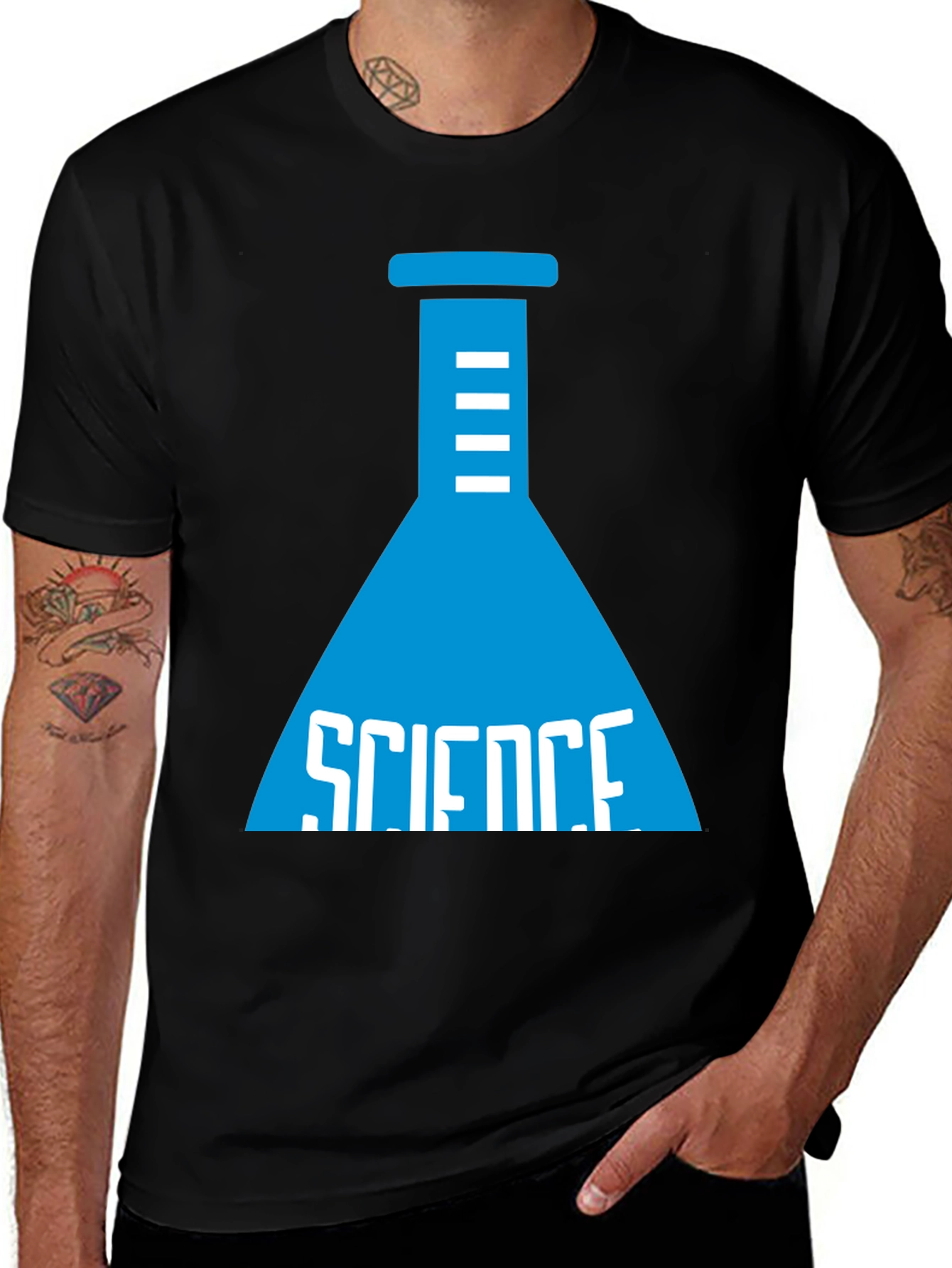 Science Beaker Graphic T-Shirt