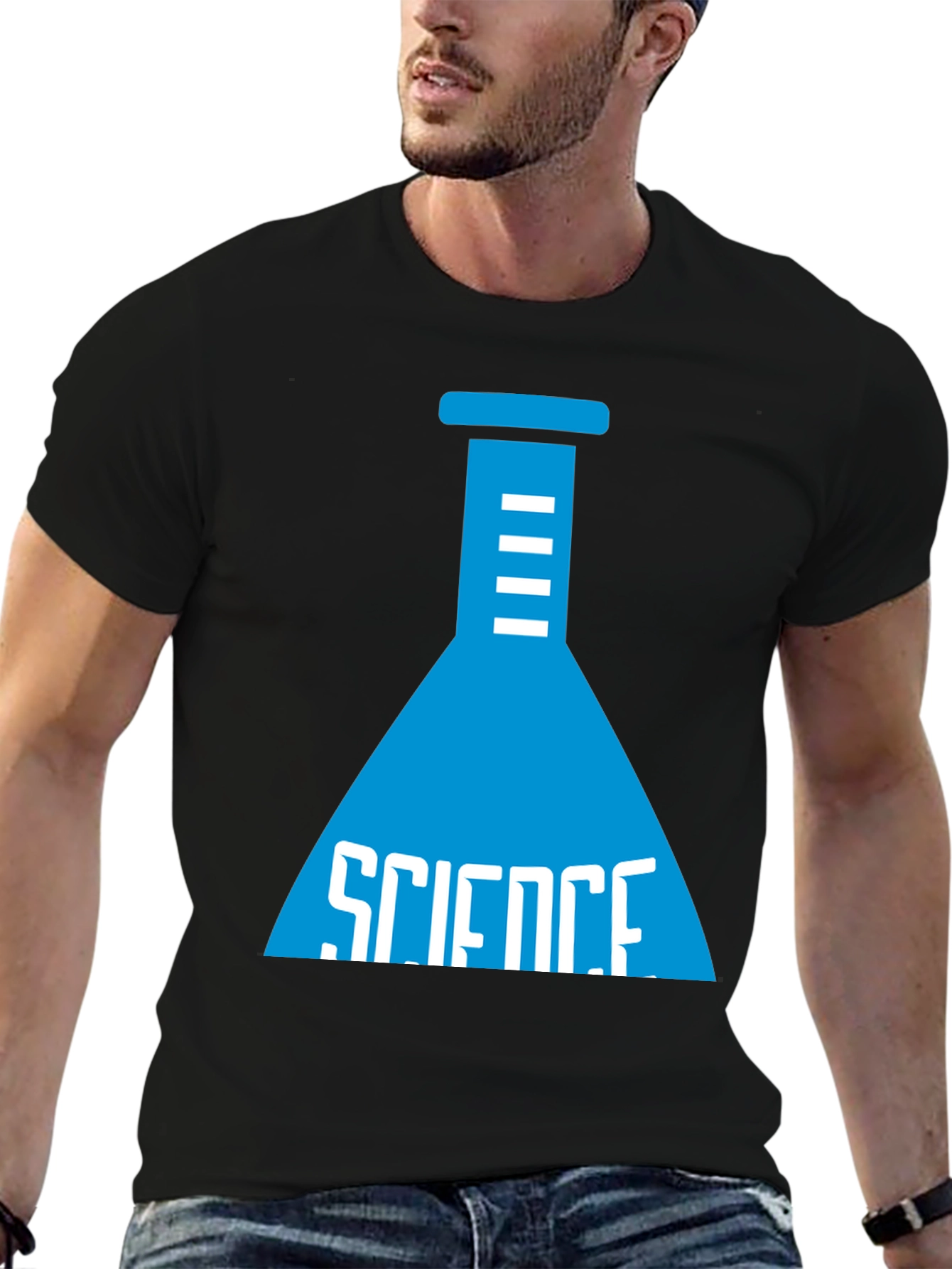 Science Beaker Graphic T-Shirt