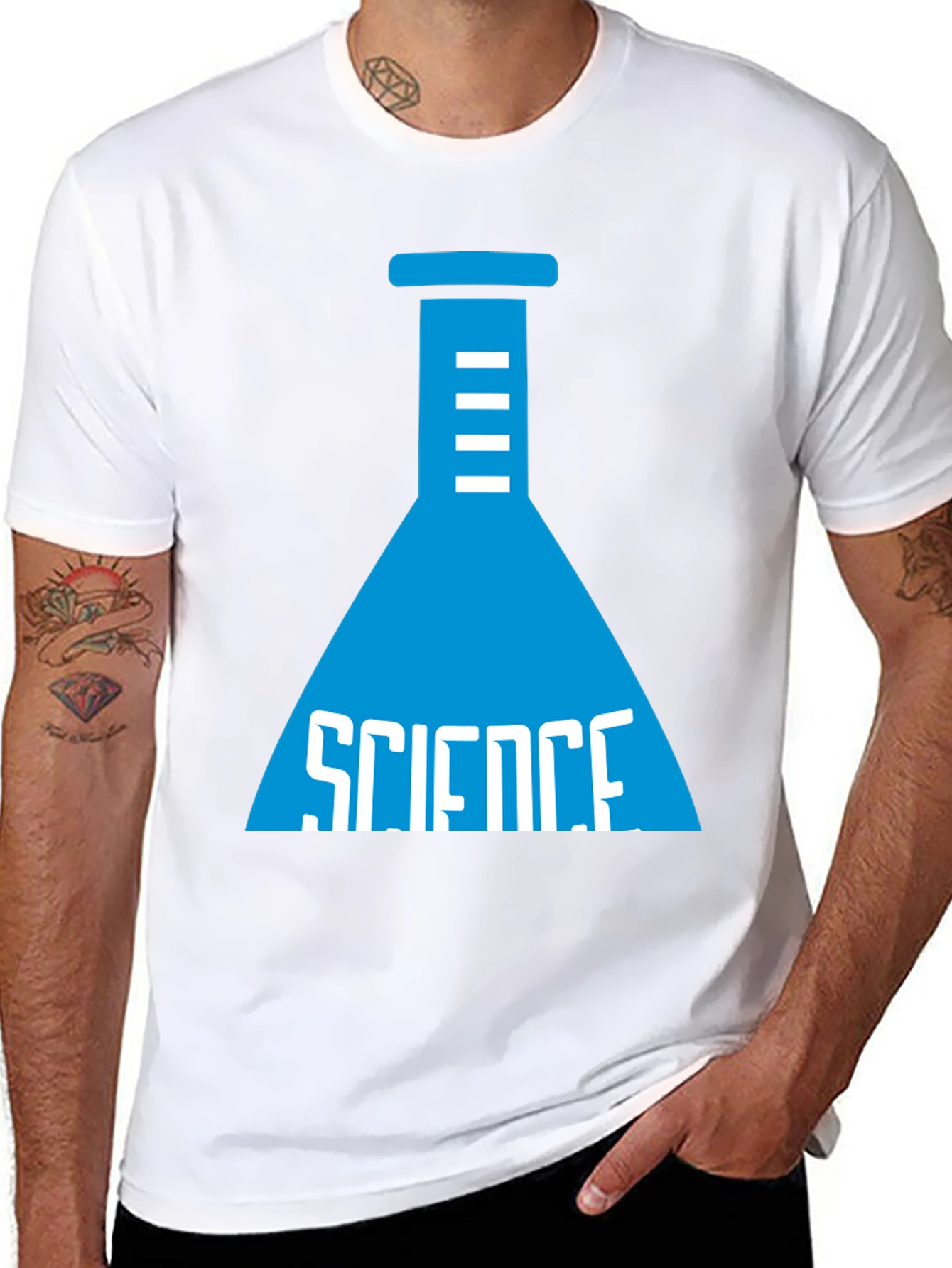 Science Beaker Graphic T-Shirt