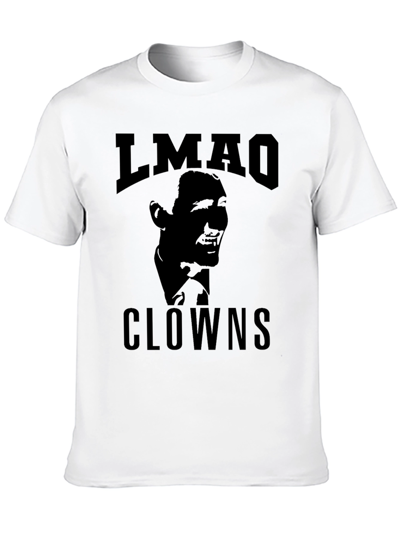 LMAO Clowns Graphic Tee - Black Cotton Blend