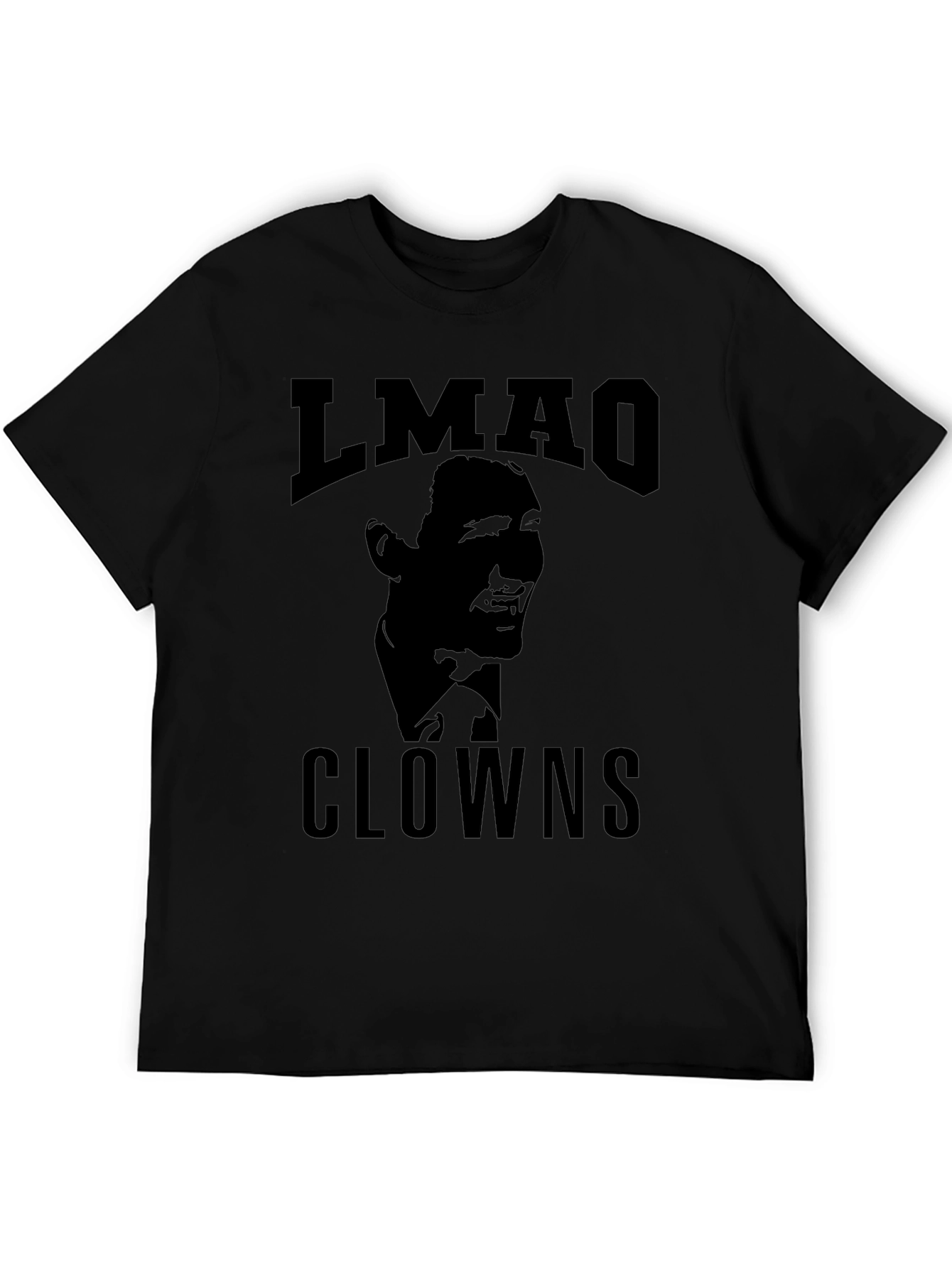 LMAO Clowns Graphic Tee - Black Cotton Blend