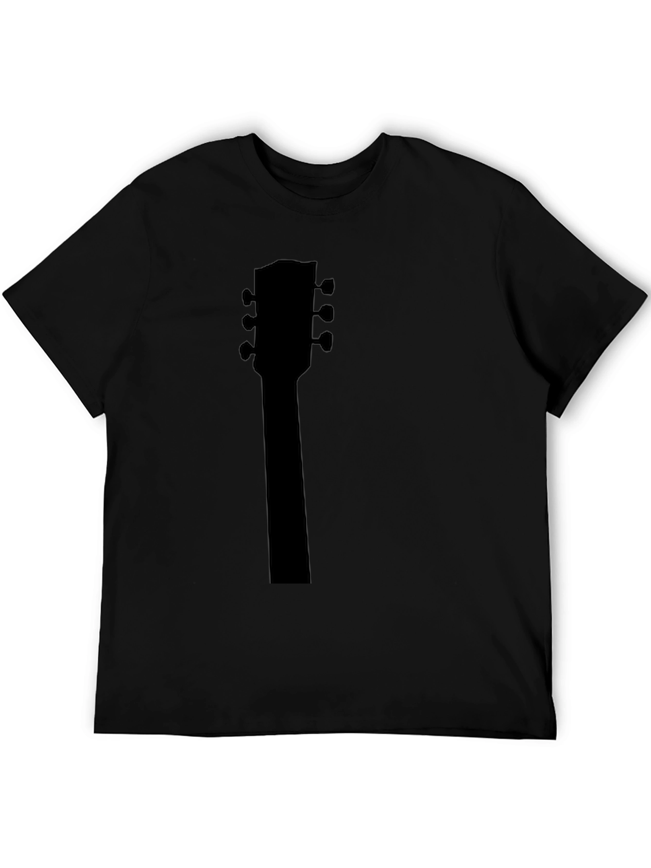 Guitar Headstock Black T-Shirt