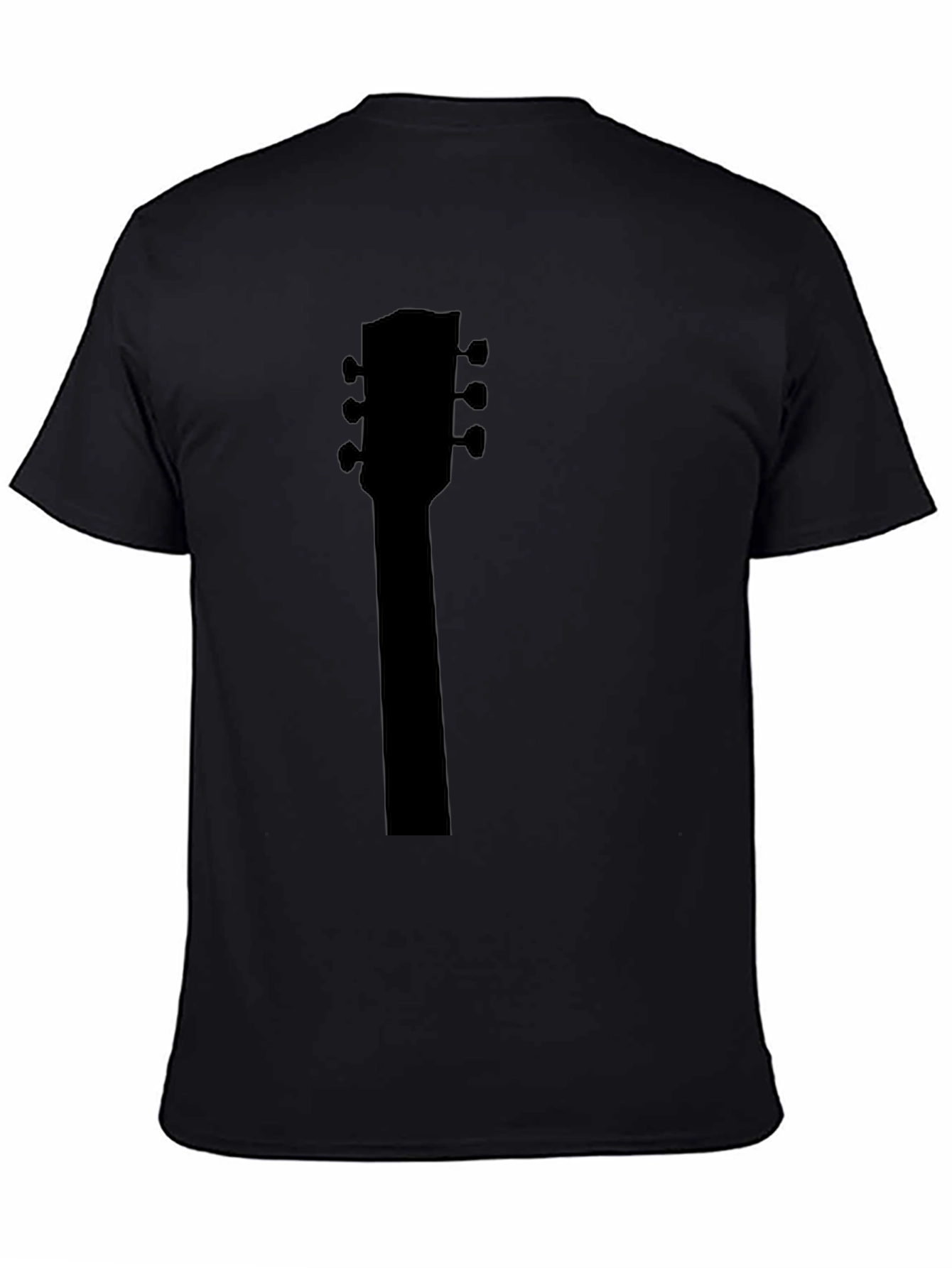 Guitar Headstock Black T-Shirt