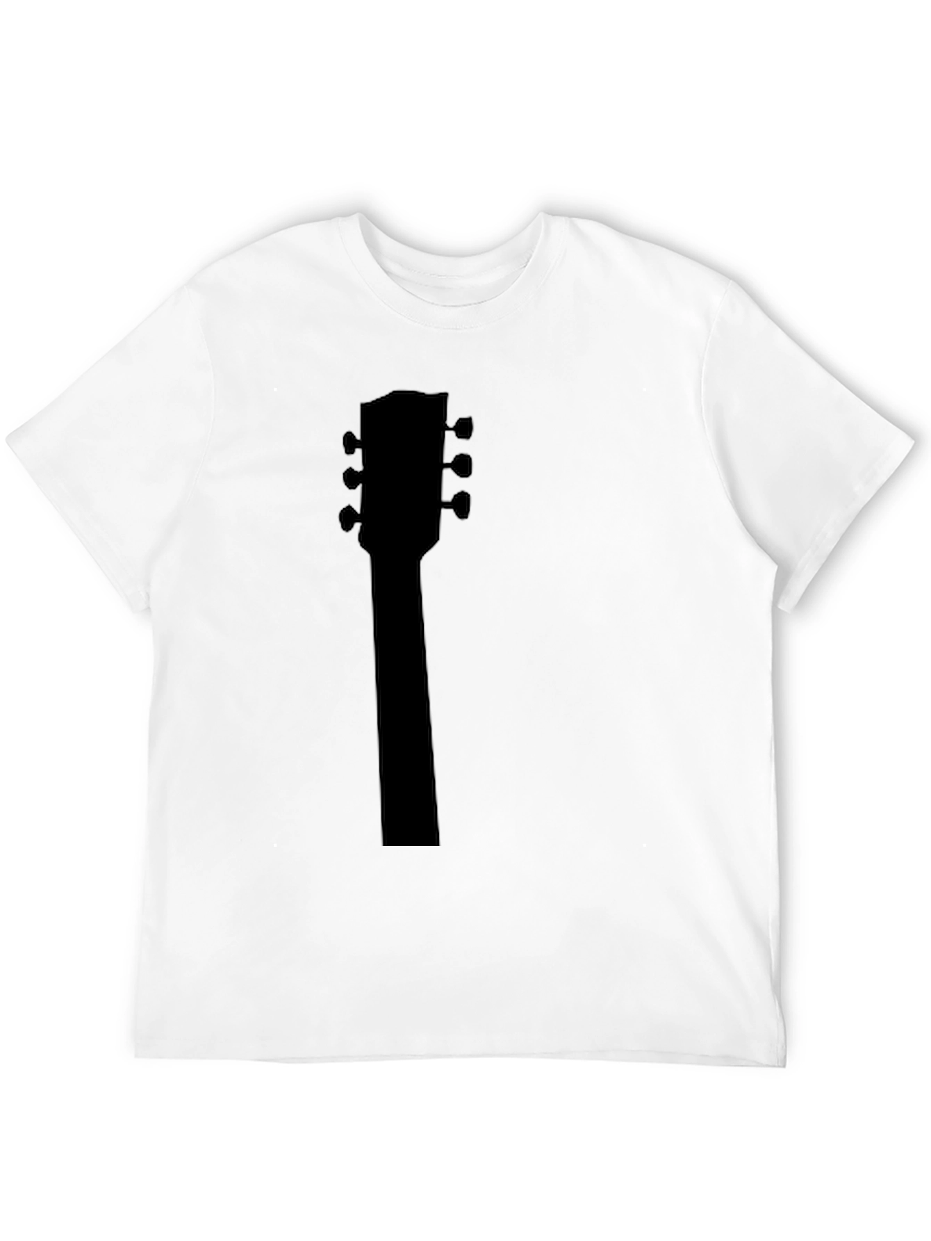 Guitar Headstock Black T-Shirt