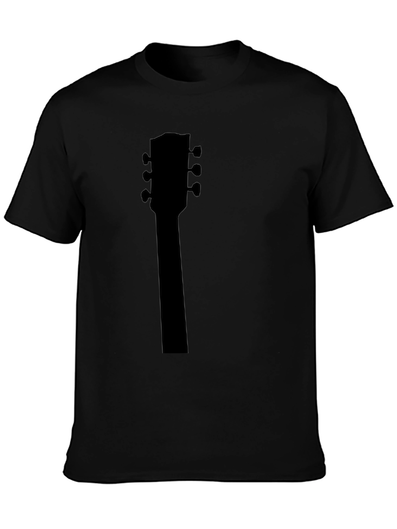 Guitar Headstock Black T-Shirt