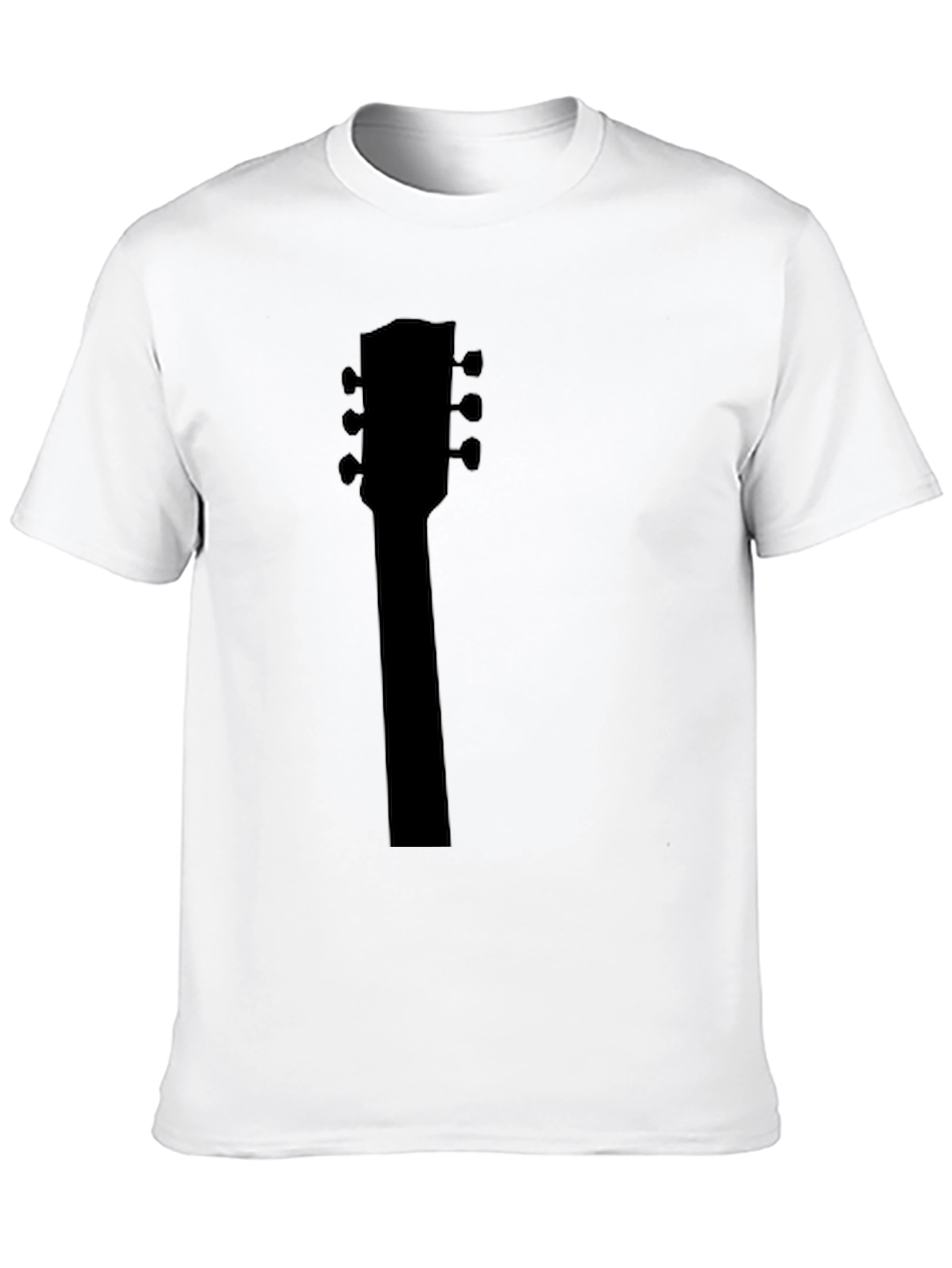 Guitar Headstock Black T-Shirt