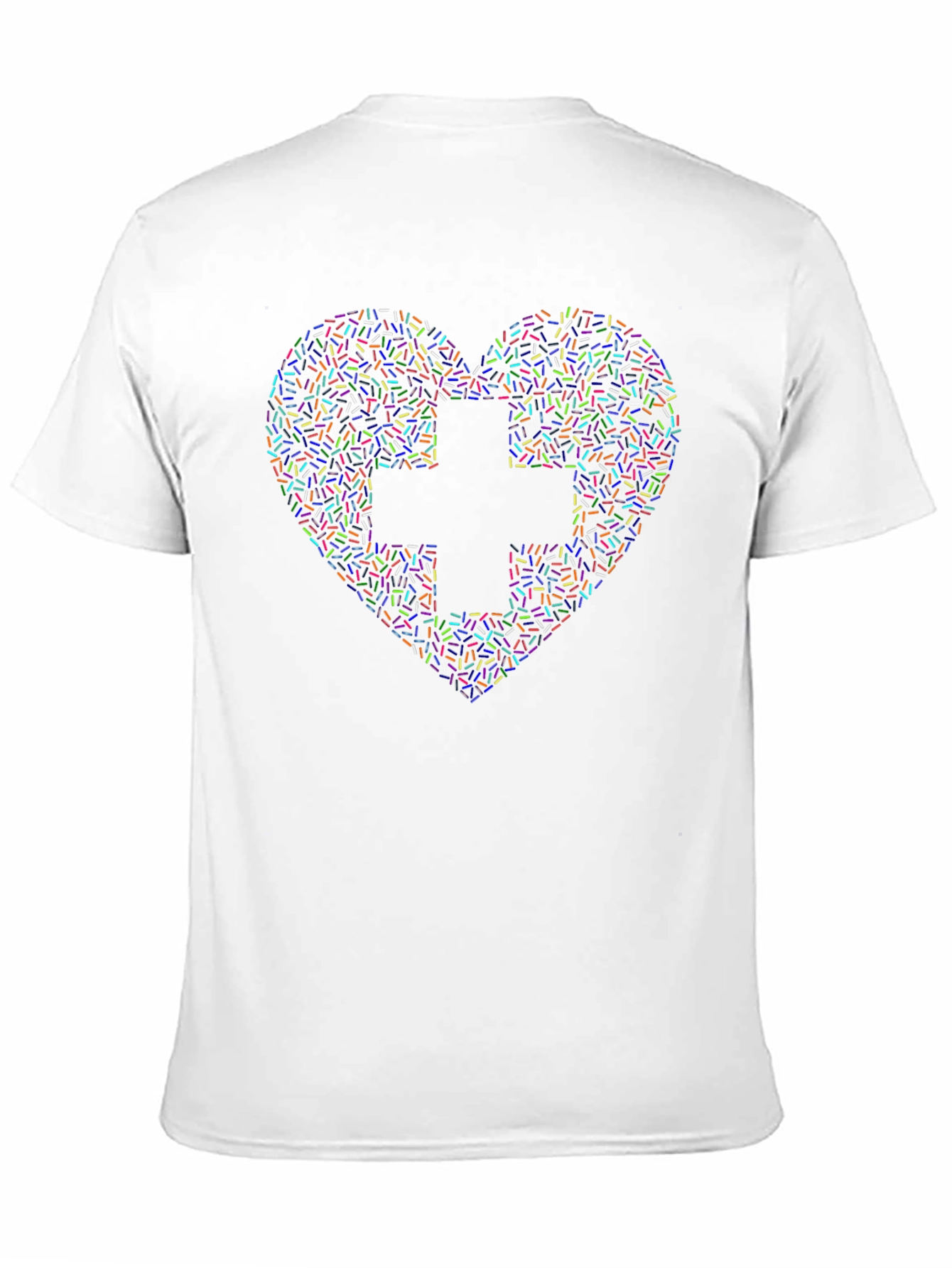 Heart & Cross Sprinkles Graphic Tee