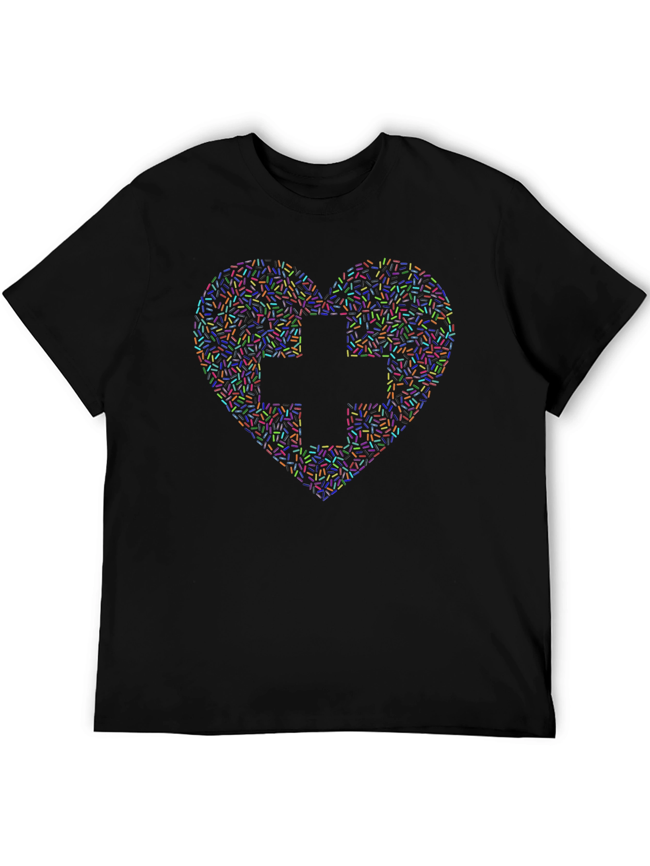 Heart & Cross Sprinkles Graphic Tee