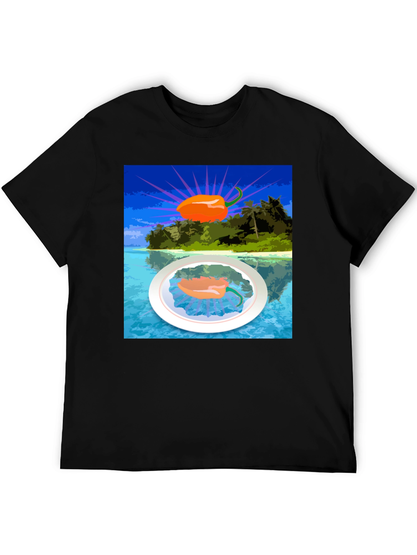 Island Pepper Graphic Tee - Tropical Hot