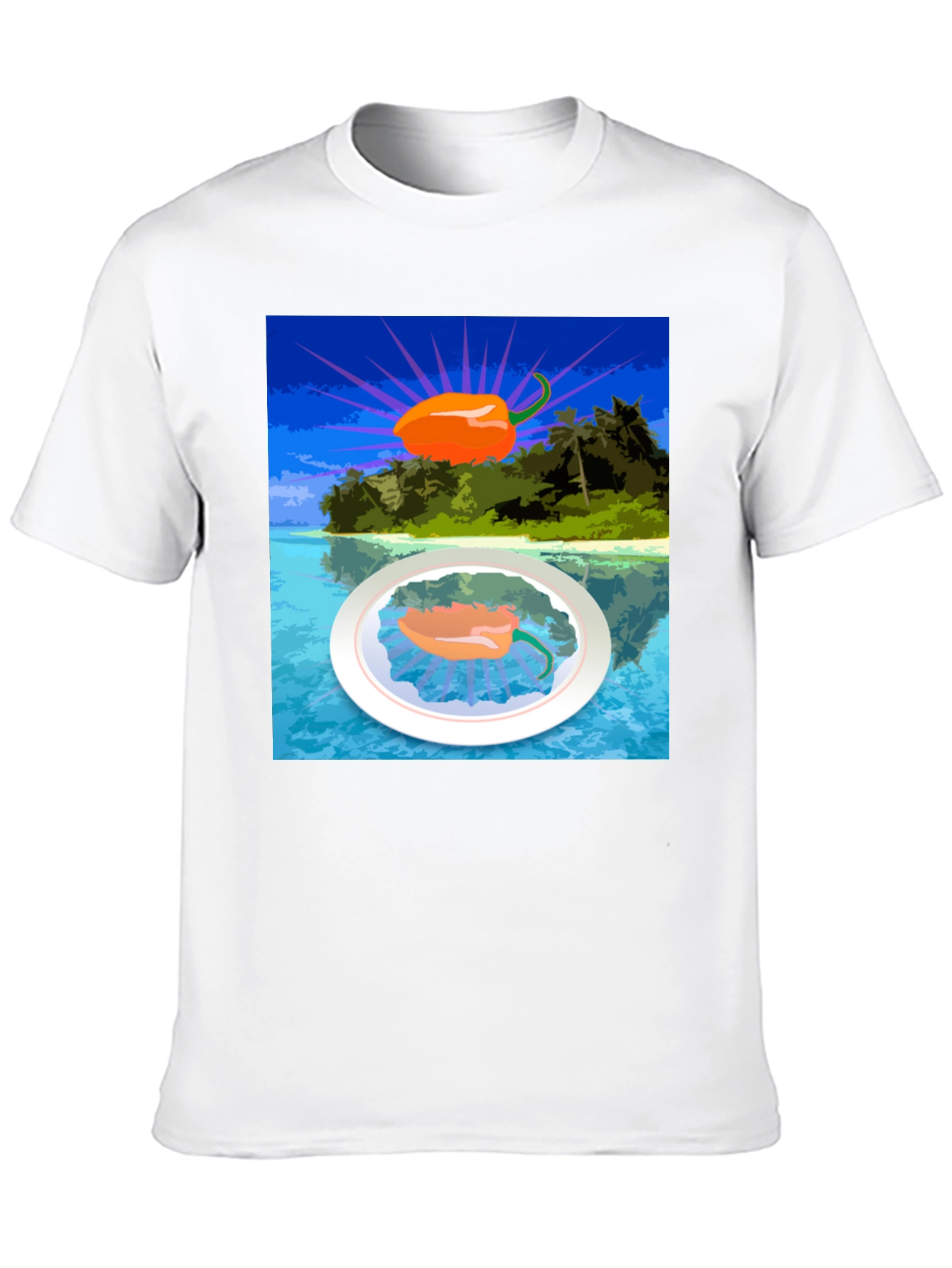 Island Pepper Graphic Tee - Tropical Hot