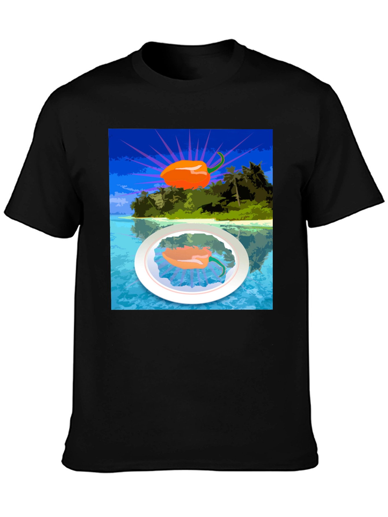 Island Pepper Graphic Tee - Tropical Hot