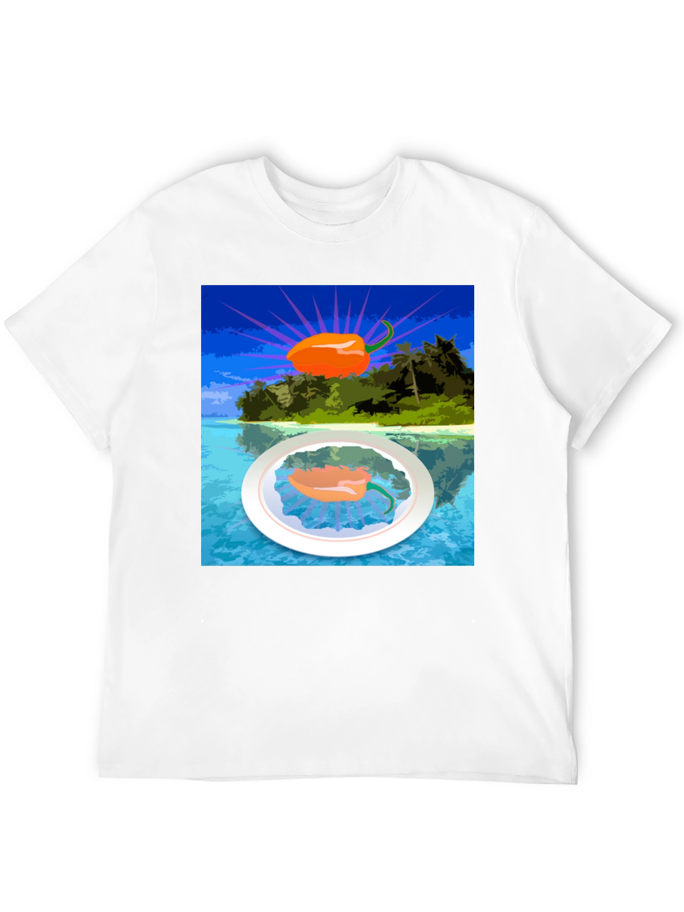Island Pepper Graphic Tee - Tropical Hot