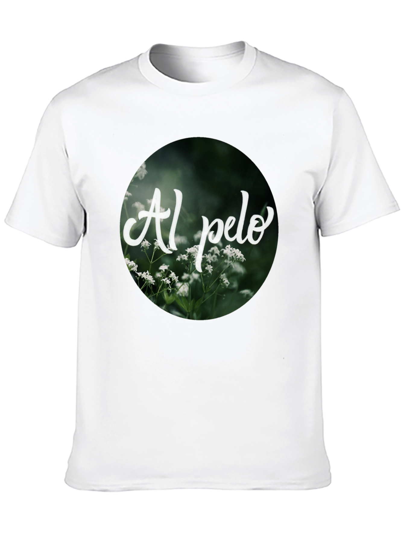 Al Pelo Nature Graphic Black T-Shirt