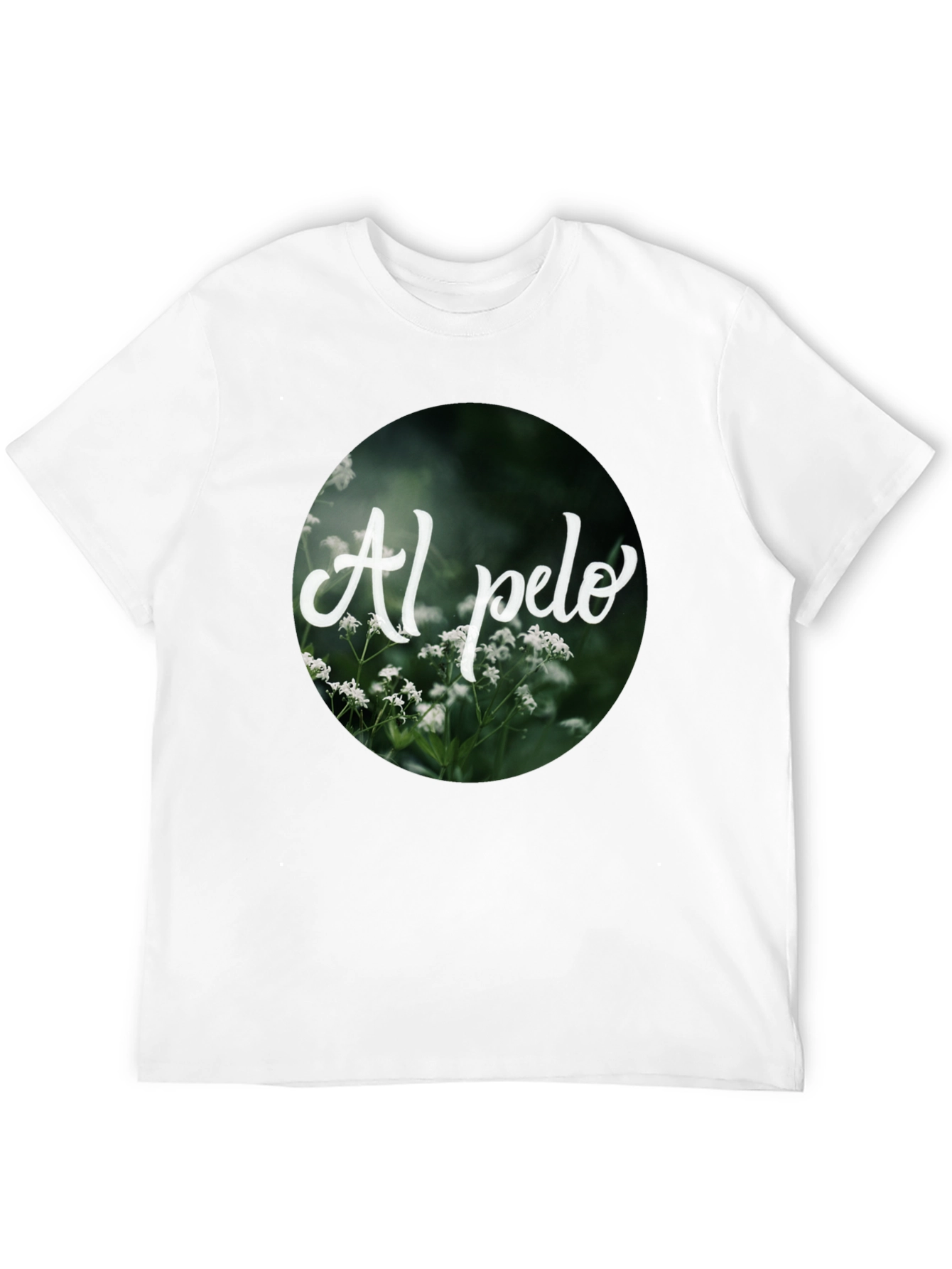 Al Pelo Nature Graphic Black T-Shirt