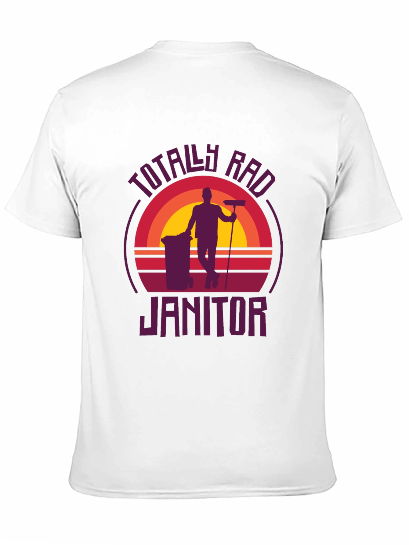 Totally Rad Janitor Graphic Tee - Retro Style