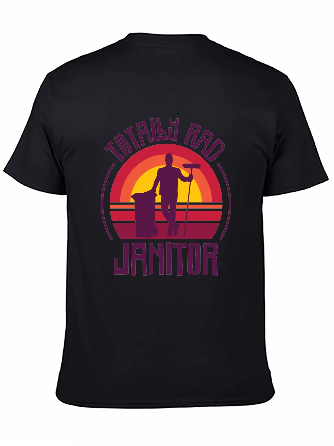 Totally Rad Janitor Graphic Tee - Retro Style
