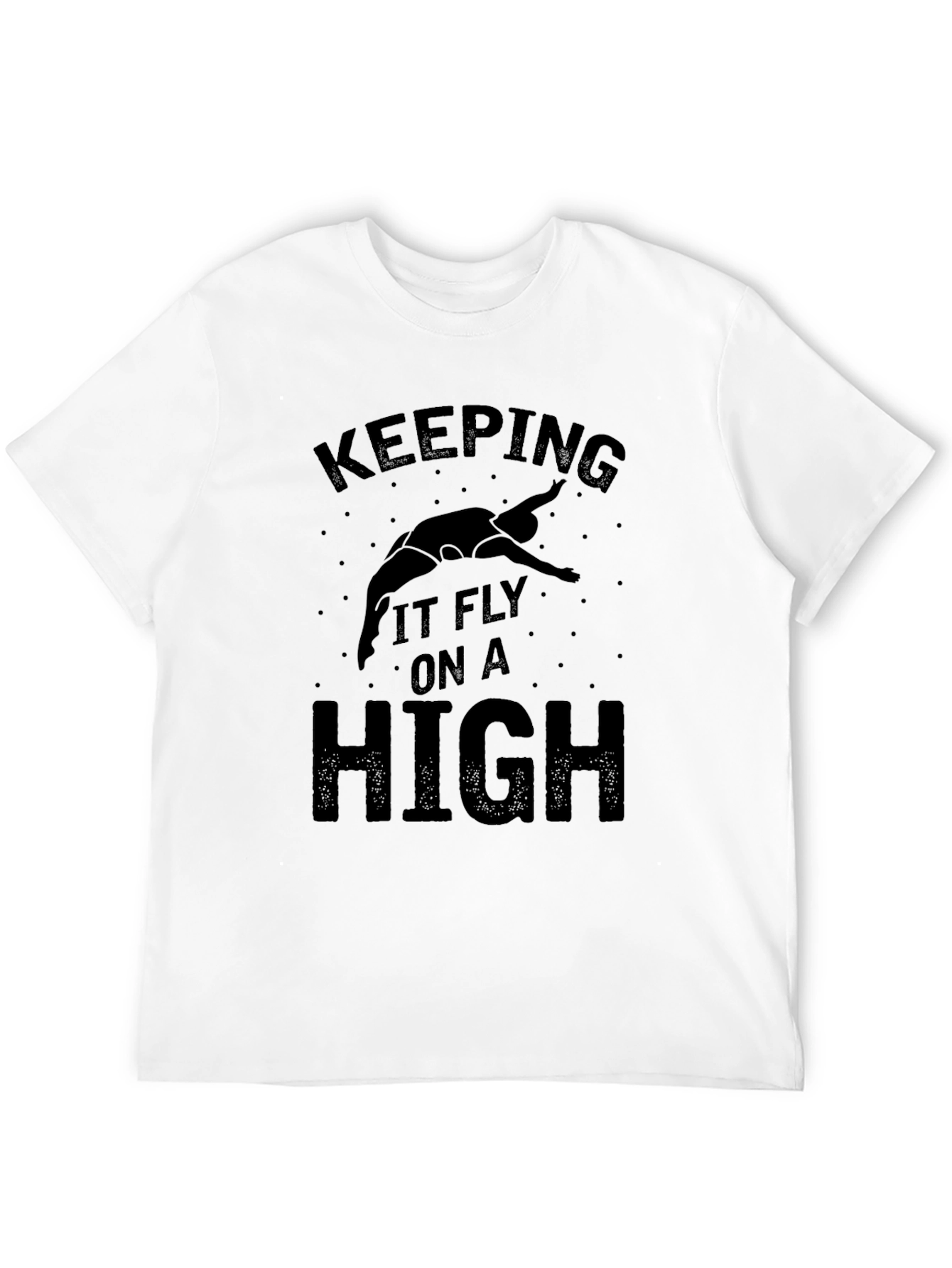 Keeping It Fly High Black Graphic T-Shirt