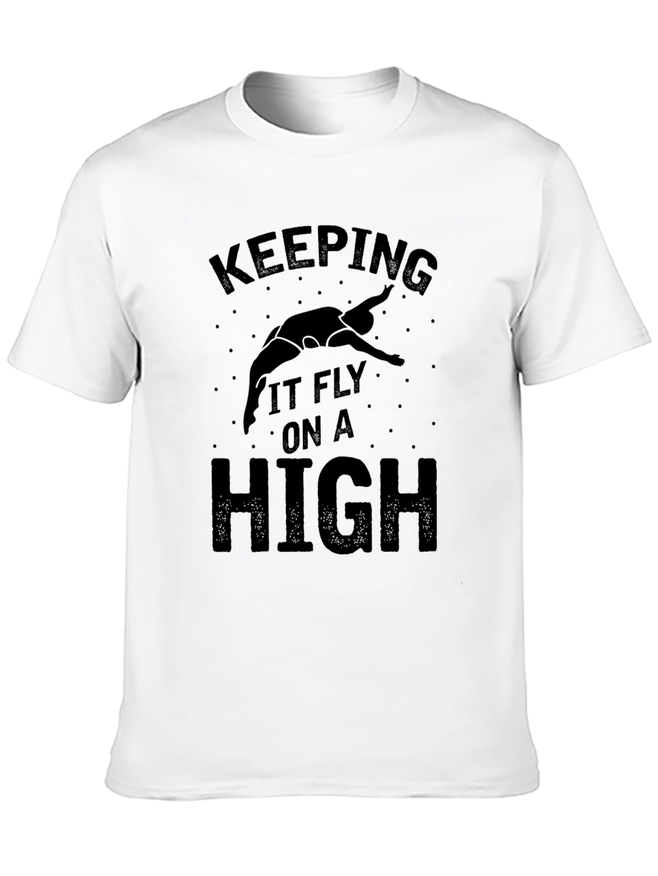 Keeping It Fly High Black Graphic T-Shirt