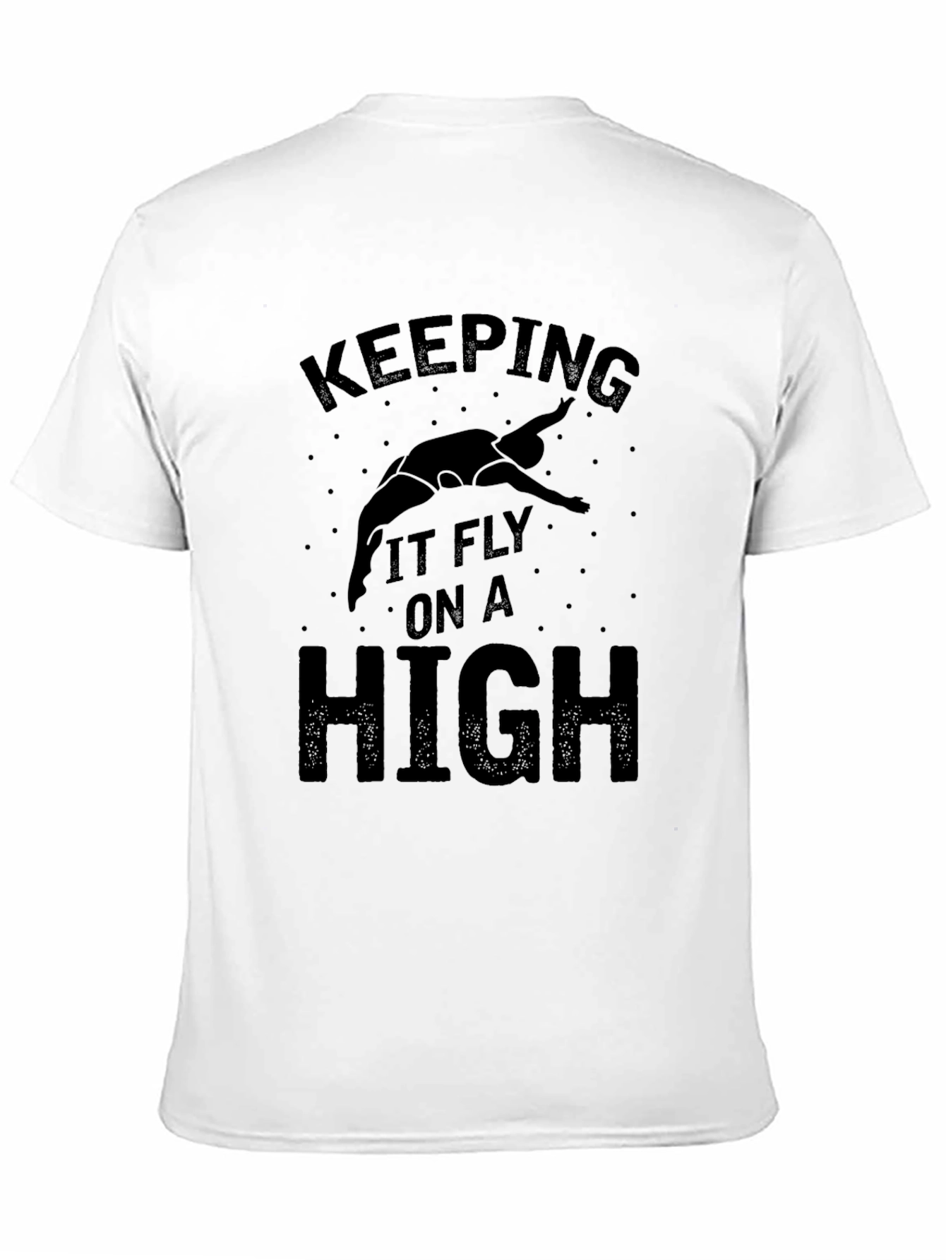 Keeping It Fly High Black Graphic T-Shirt