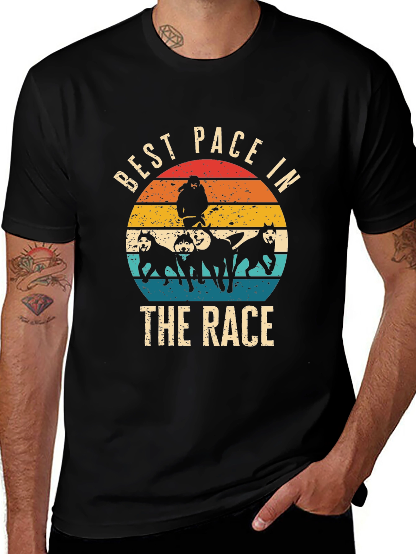 Best Pace in the Race Black T-Shirt