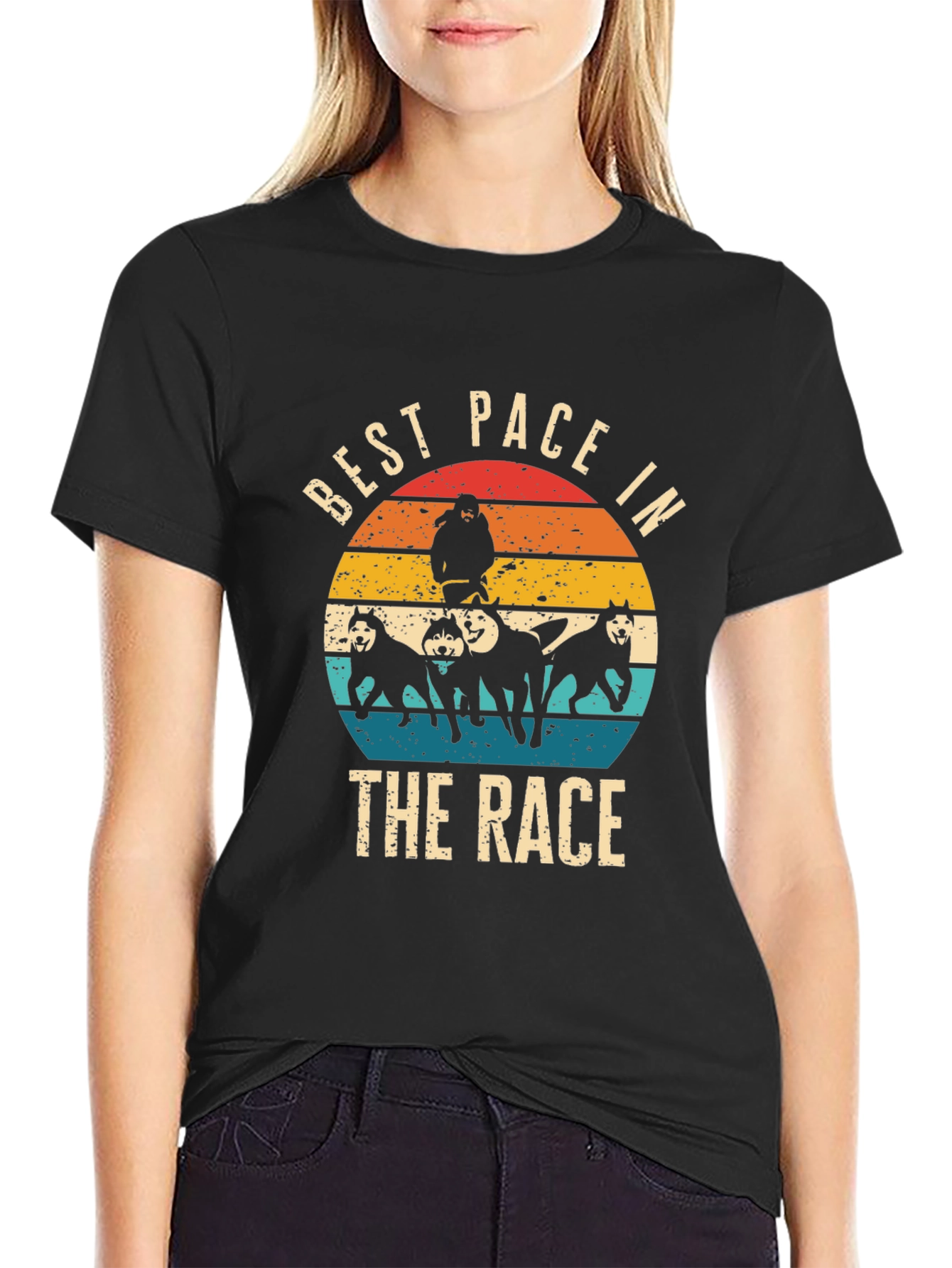 Best Pace in the Race Black T-Shirt