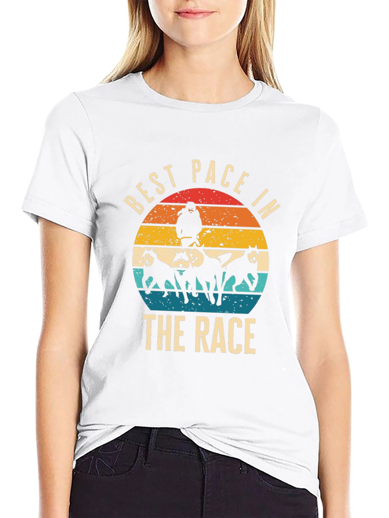 Best Pace in the Race Black T-Shirt
