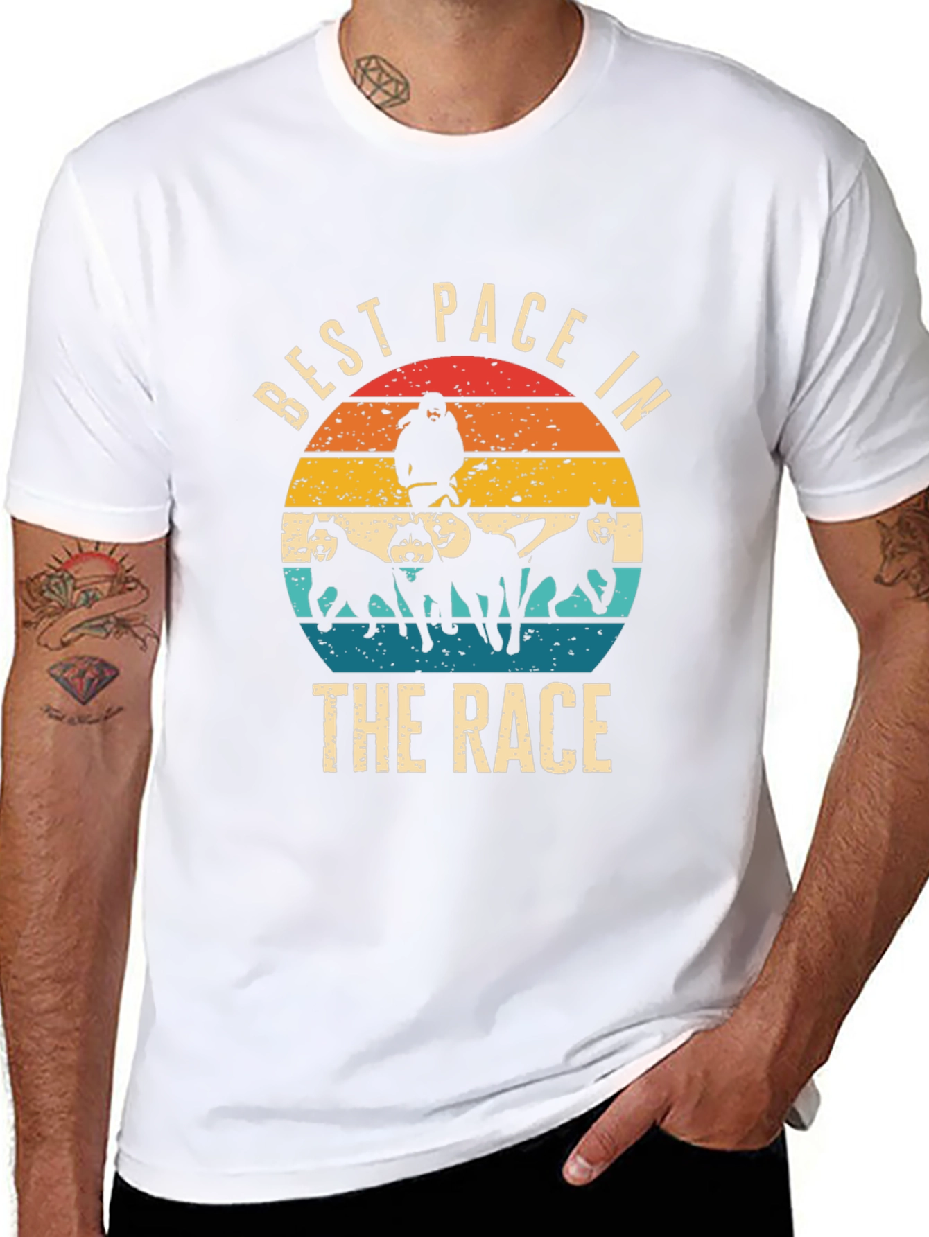 Best Pace in the Race Black T-Shirt