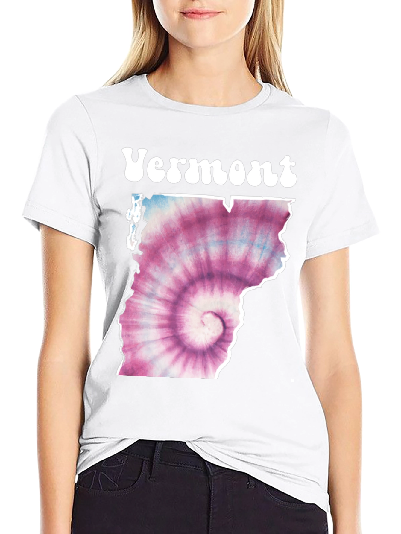 Vermont Tie Dye T-Shirt - Retro State Pride Tee