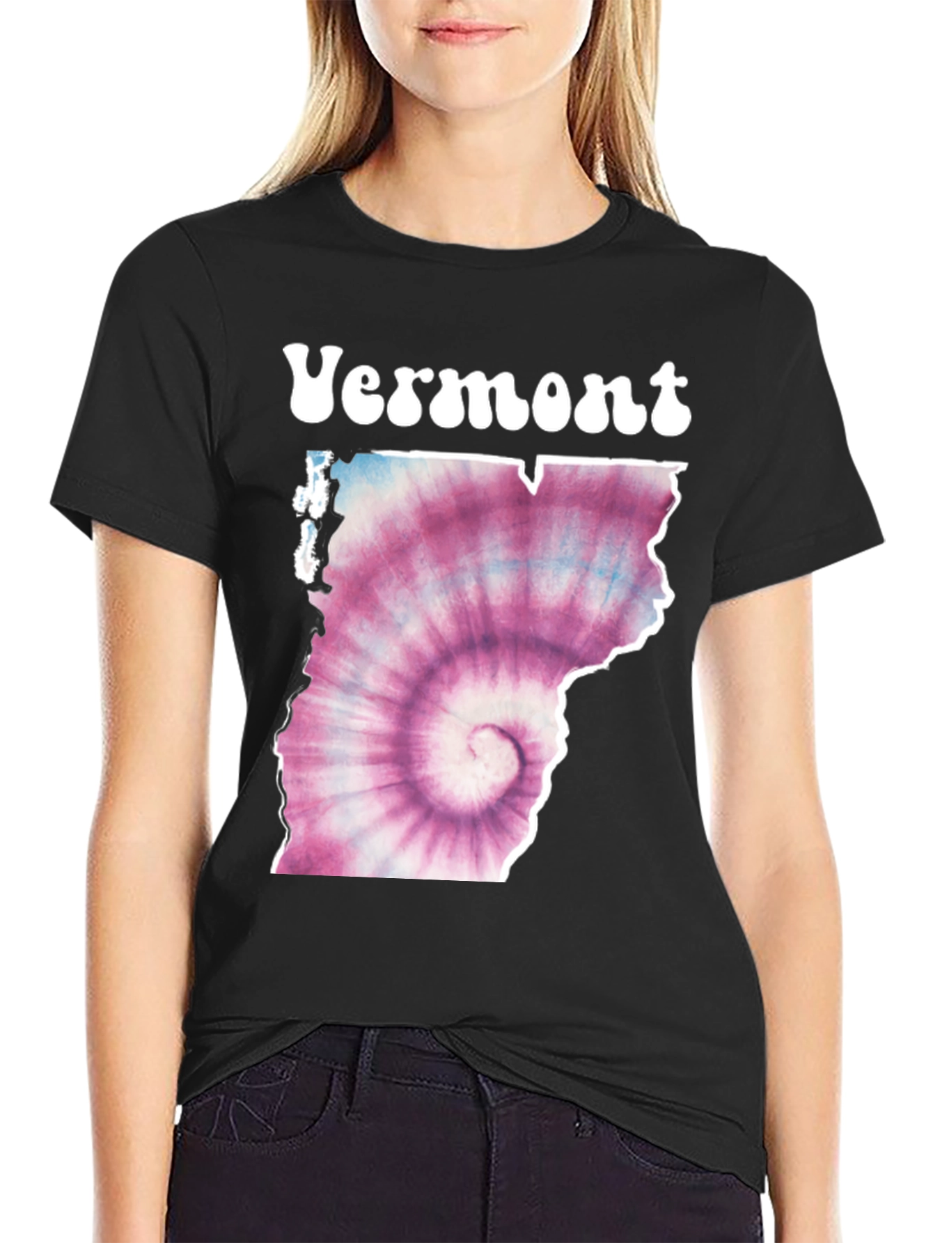 Vermont Tie Dye T-Shirt - Retro State Pride Tee