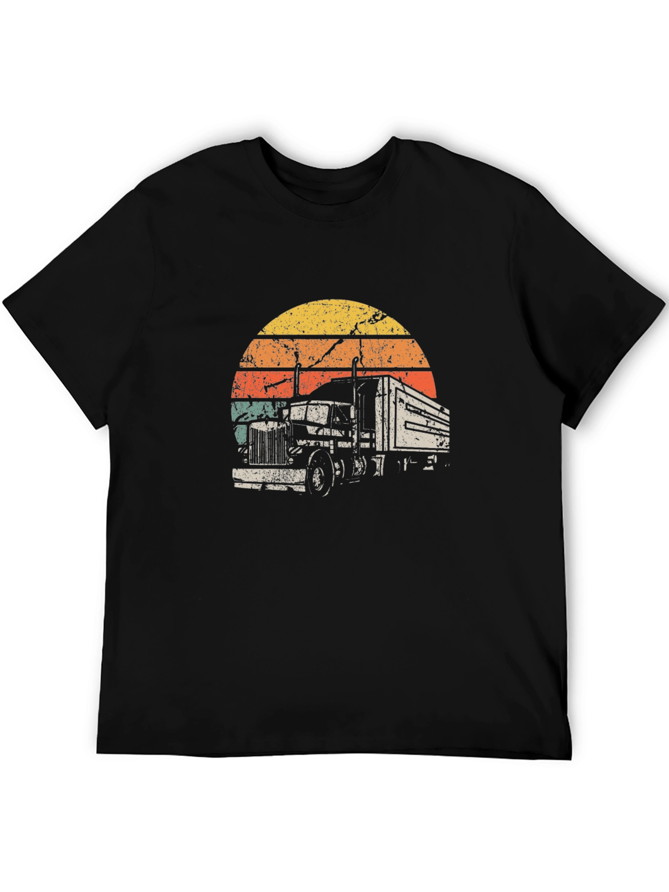 Retro Truck Sunset Graphic T-Shirt