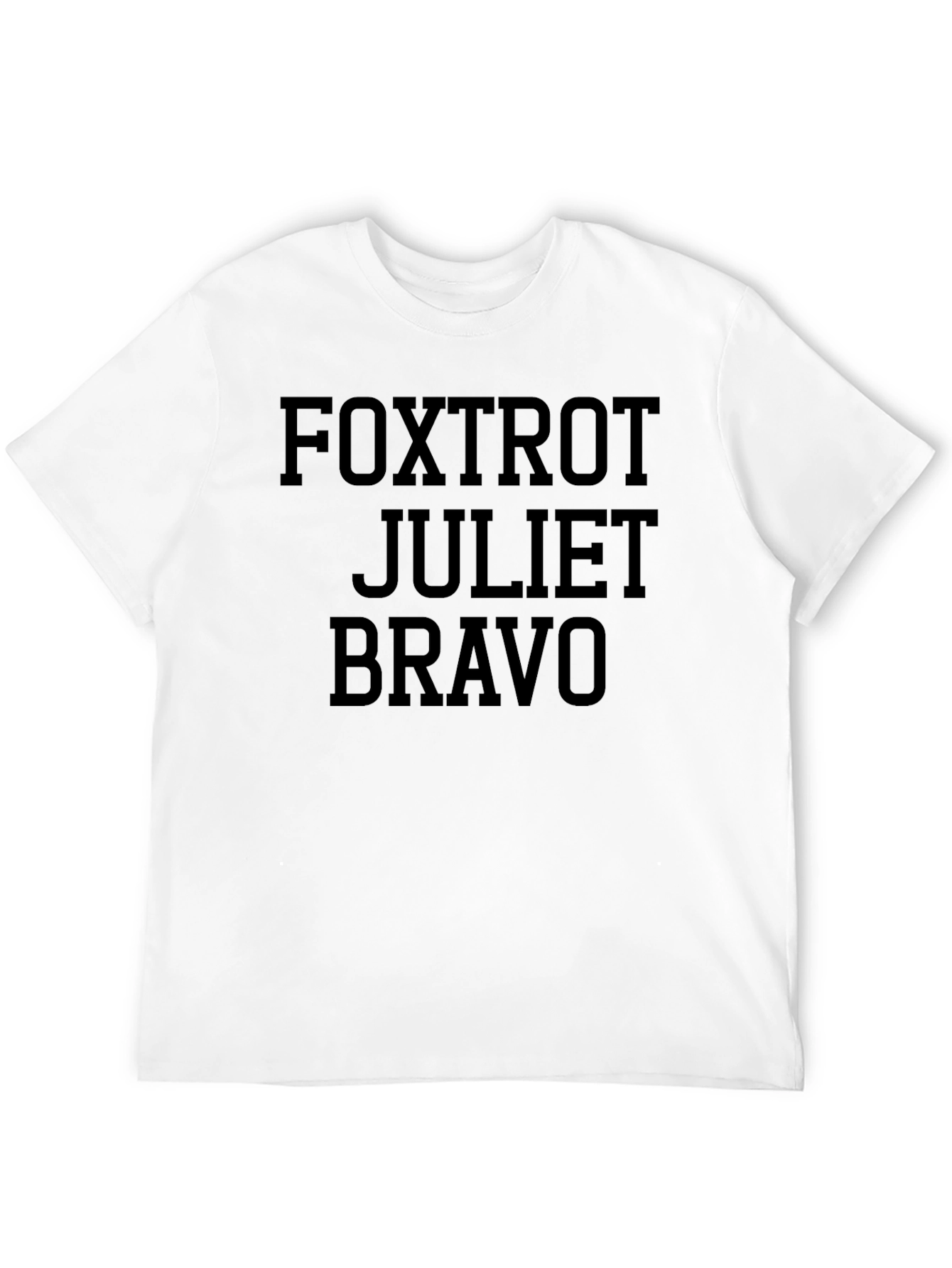 Foxtrot Juliet Bravo Graphic Tee - Military Alphabet Shirt
