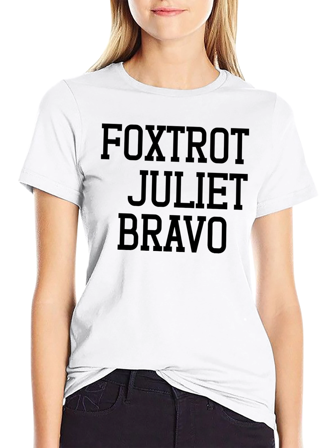 Foxtrot Juliet Bravo Graphic Tee - Military Alphabet Shirt