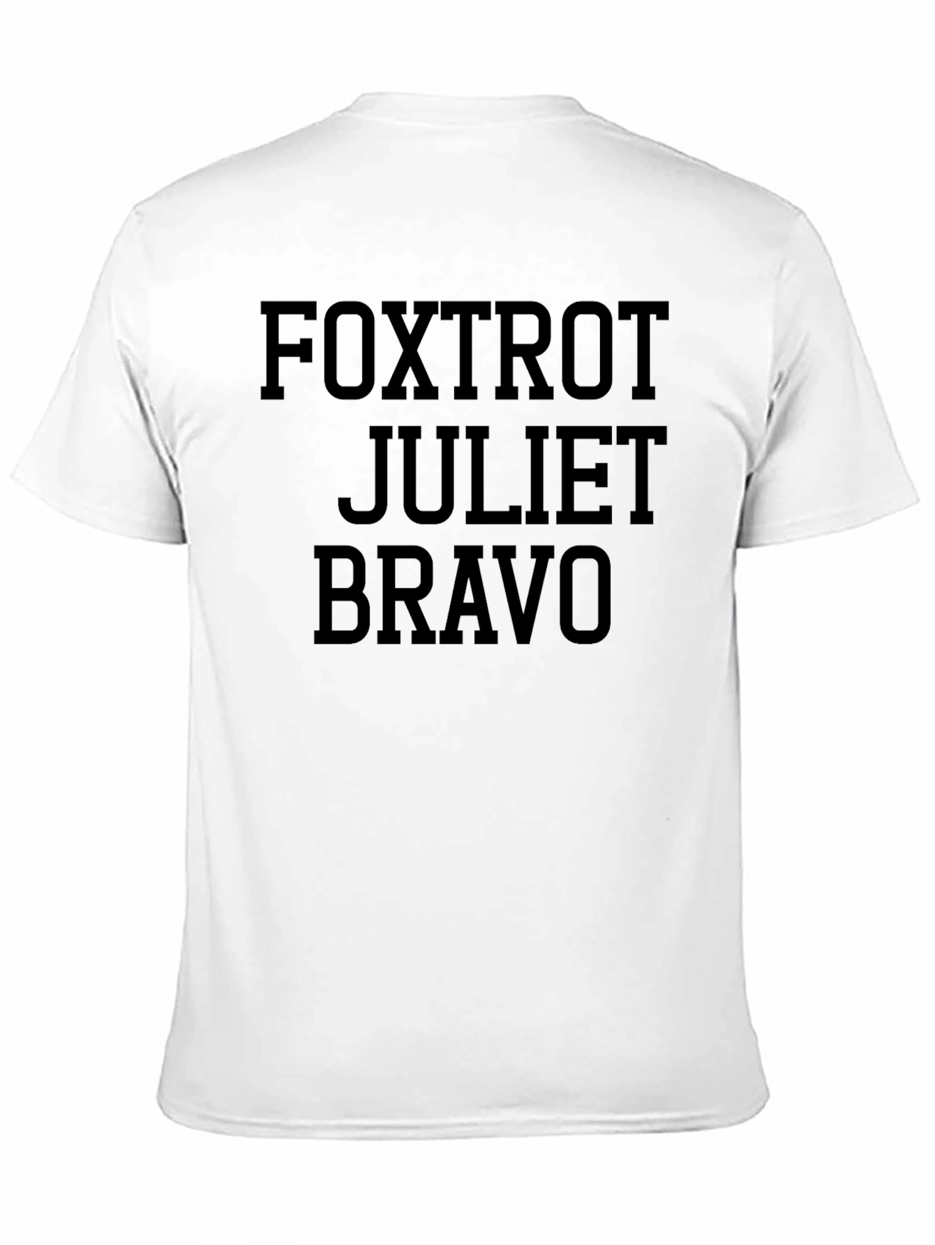 Foxtrot Juliet Bravo Graphic Tee - Military Alphabet Shirt