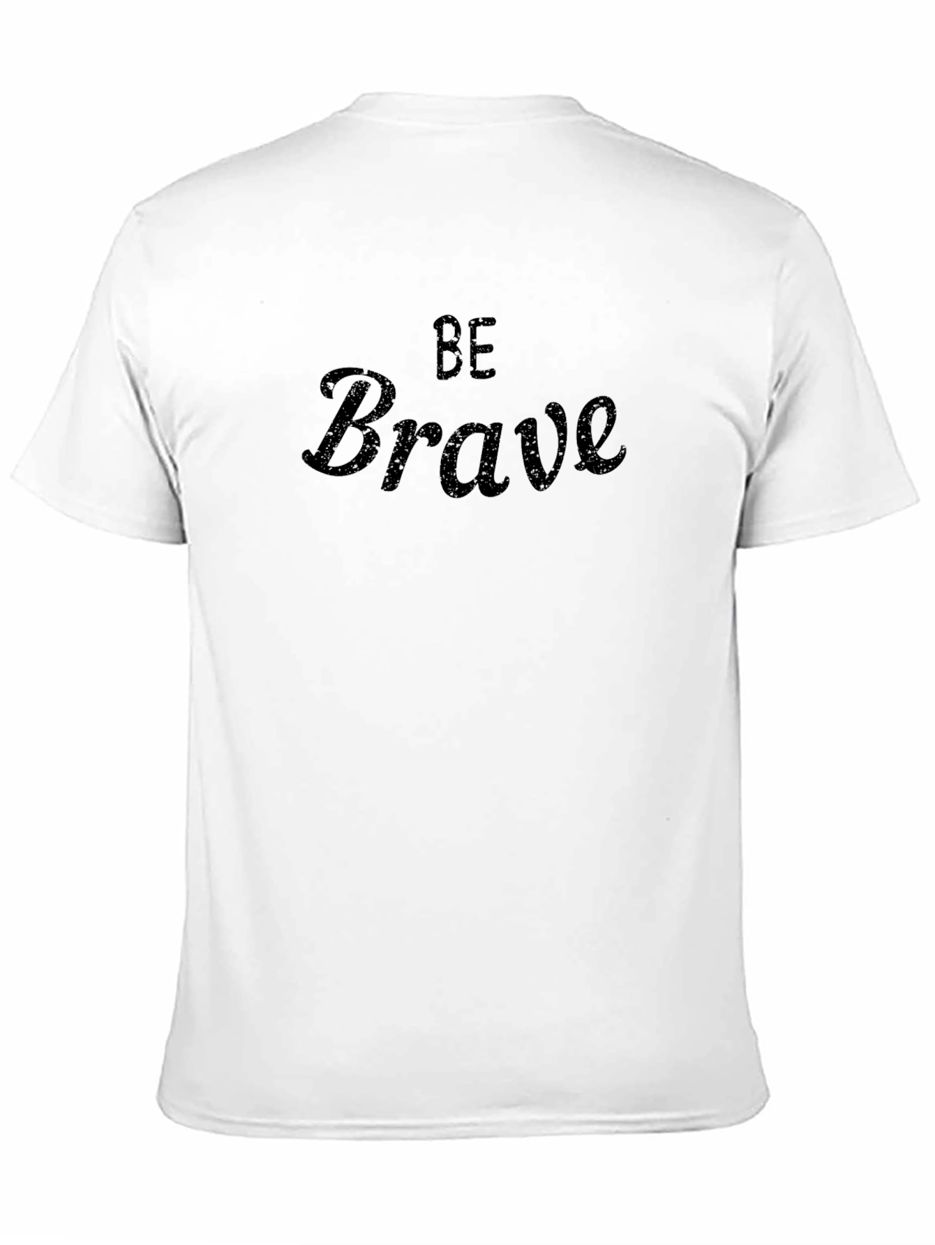 Be Brave Black Graphic Tee - Mens Casual Shirt