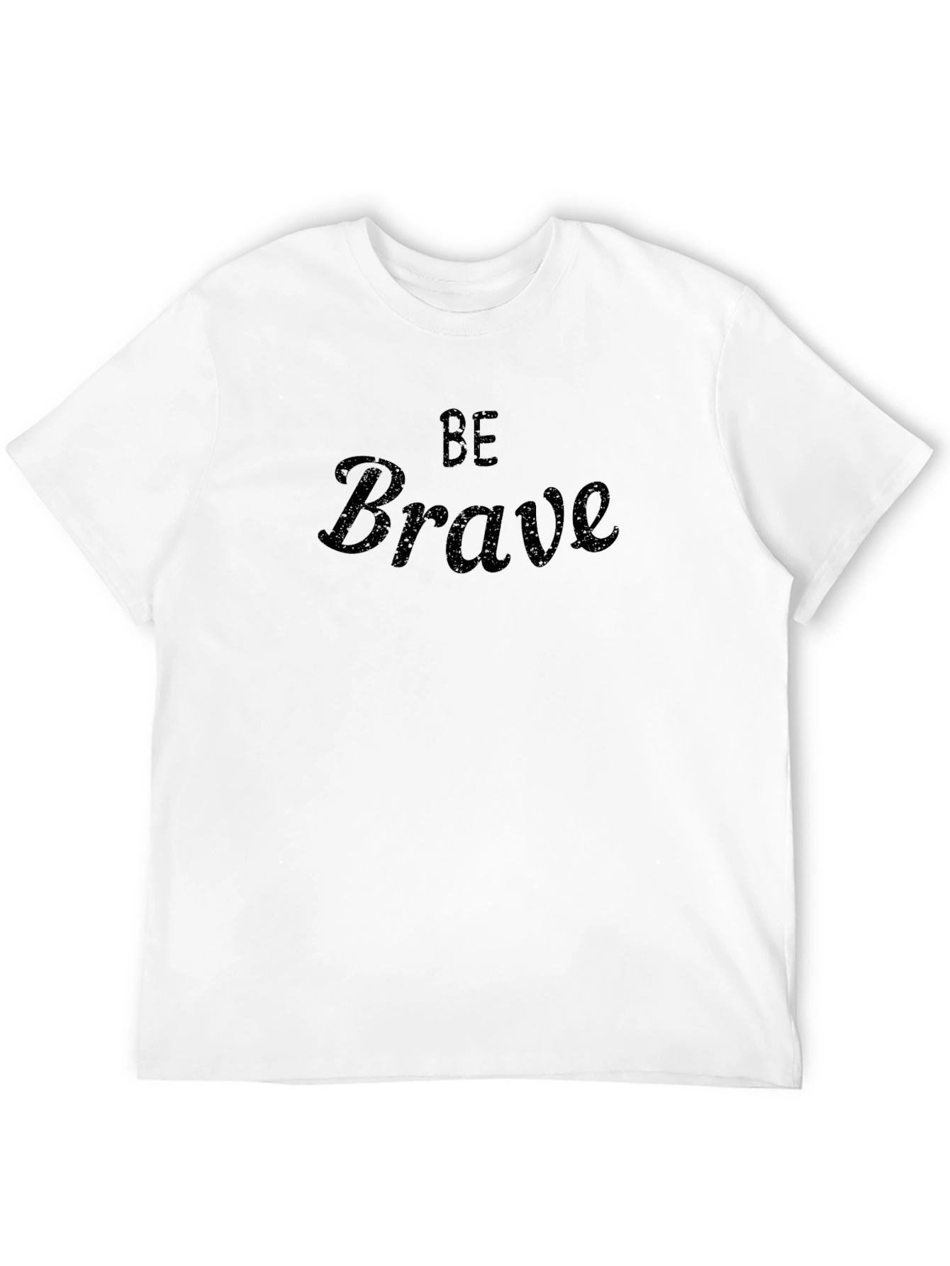 Be Brave Black Graphic Tee - Mens Casual Shirt